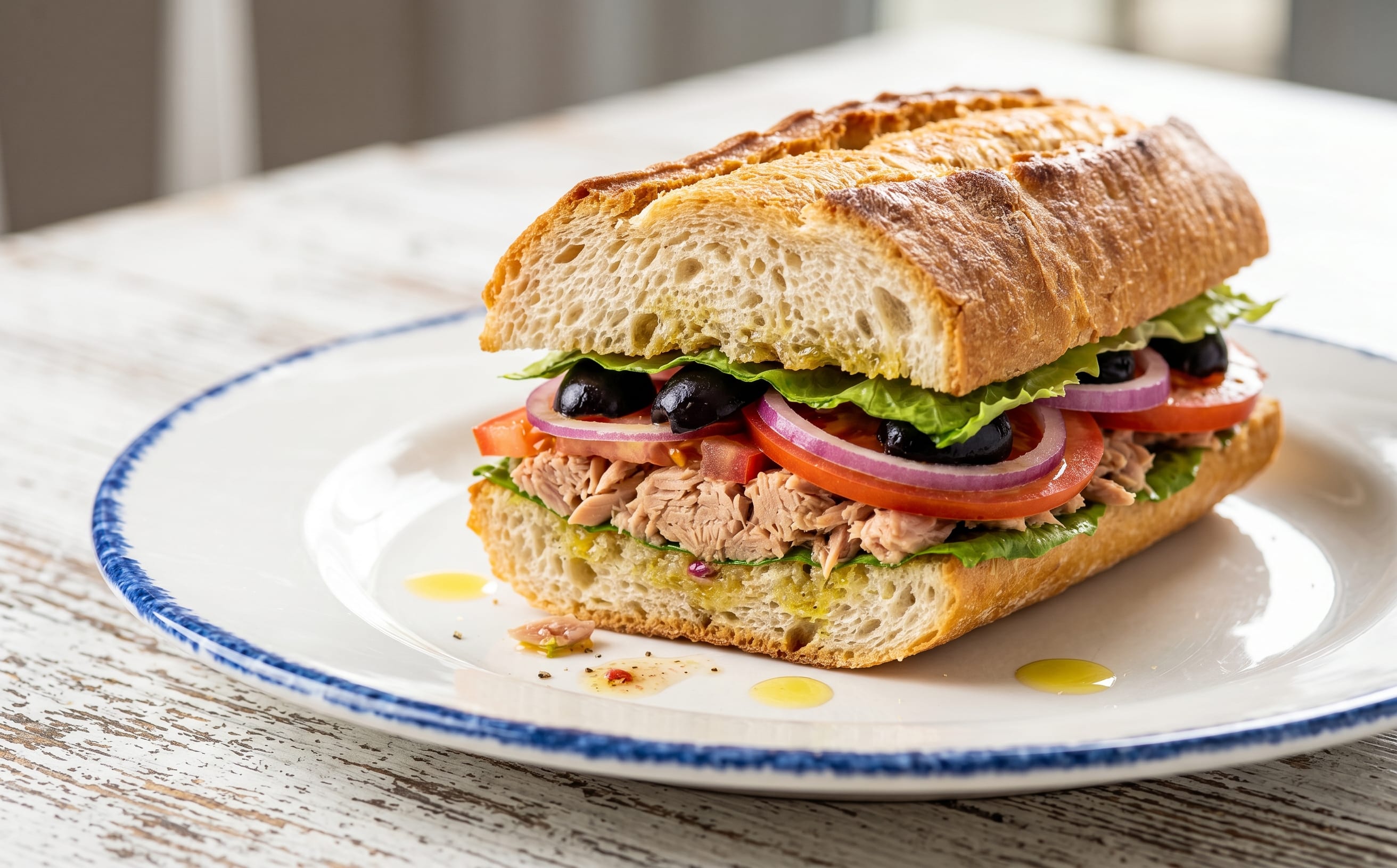 Pan Bagnat (Pressed Tuna Sandwich)