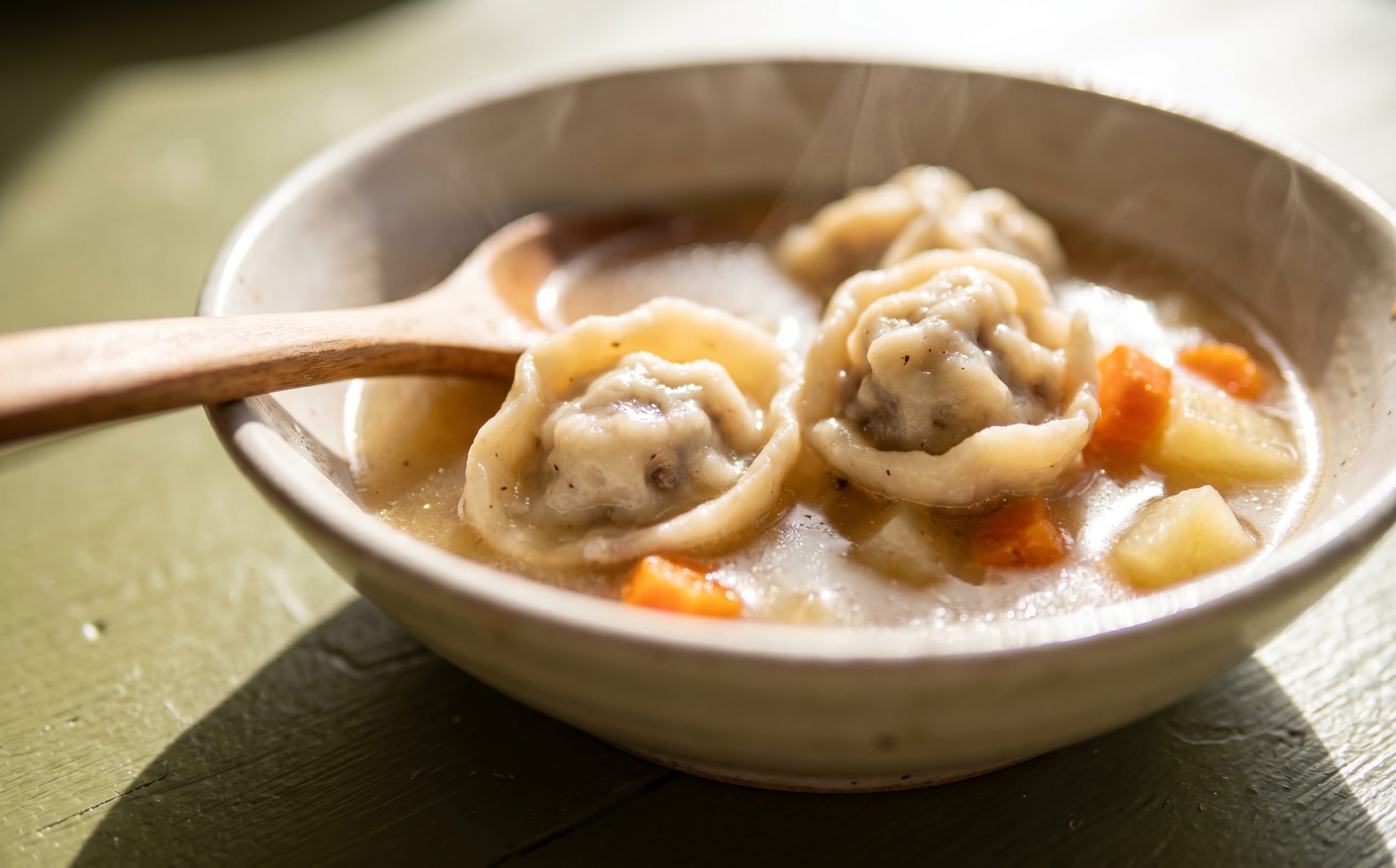Banshtai Shöl (Mongolian Dumpling Soup)