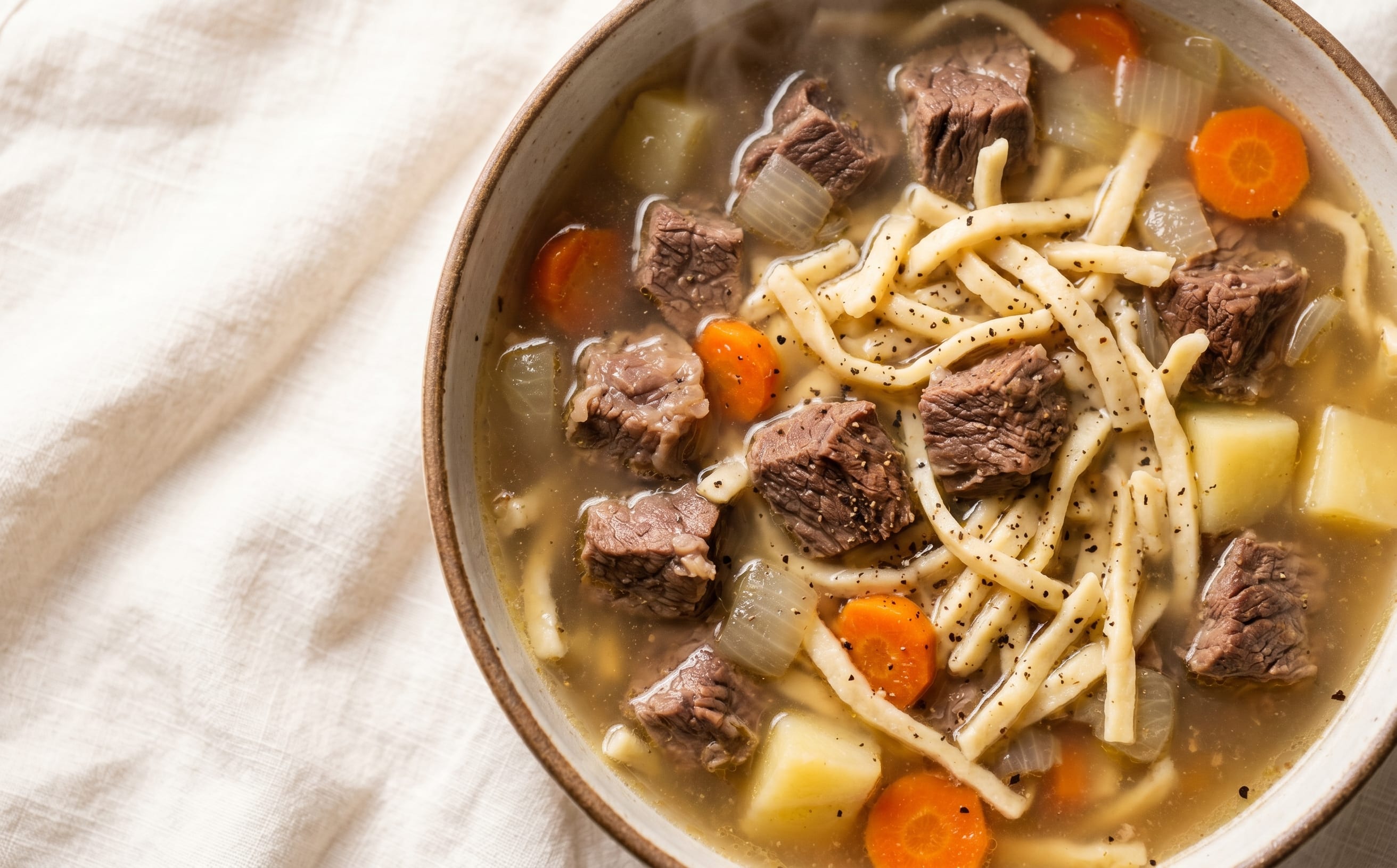 Guriltai Shöl (Hand-Cut Noodle Soup)