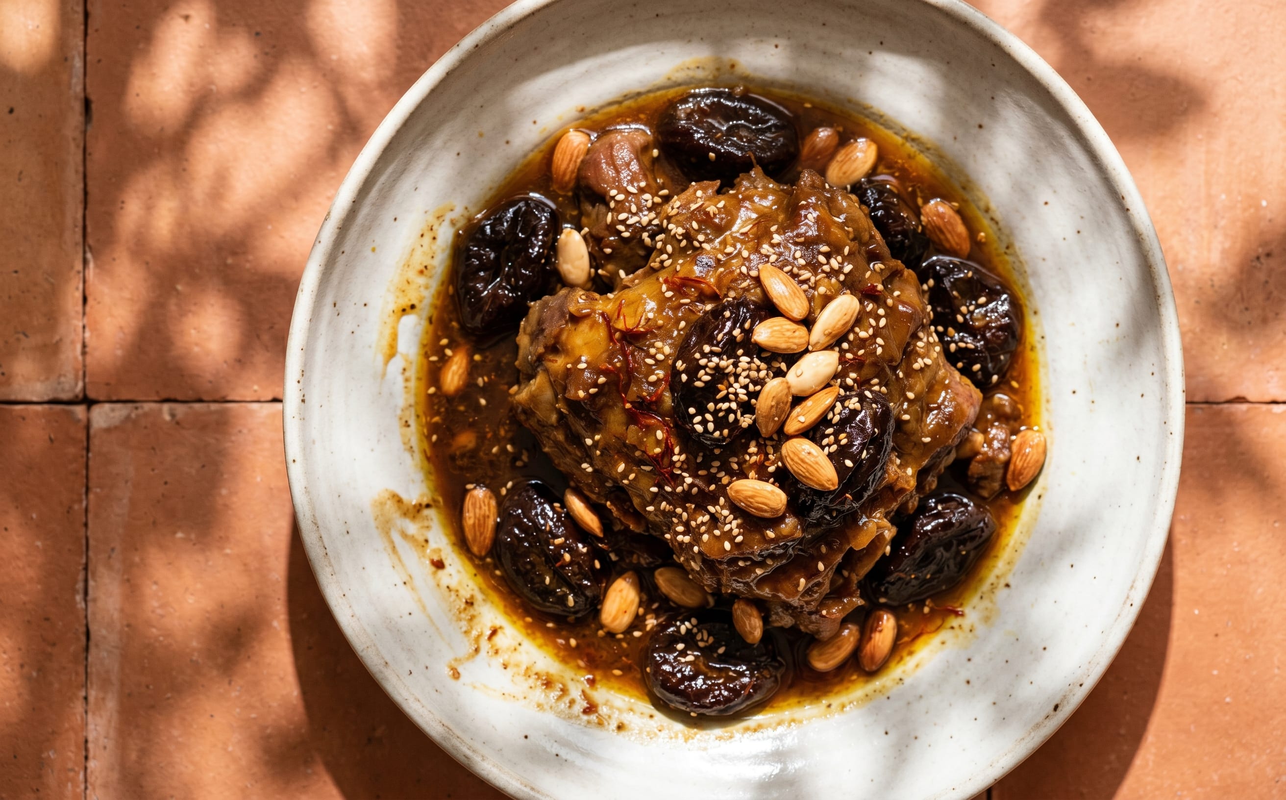 Tagine Lham bel Barqoq (Lamb with Prunes and Almonds)