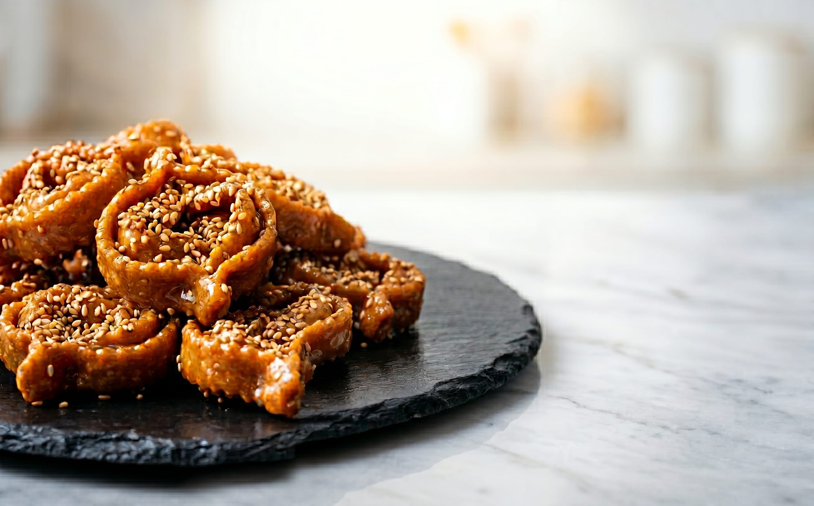 Chebakia (Sesame and Honey Pastries)