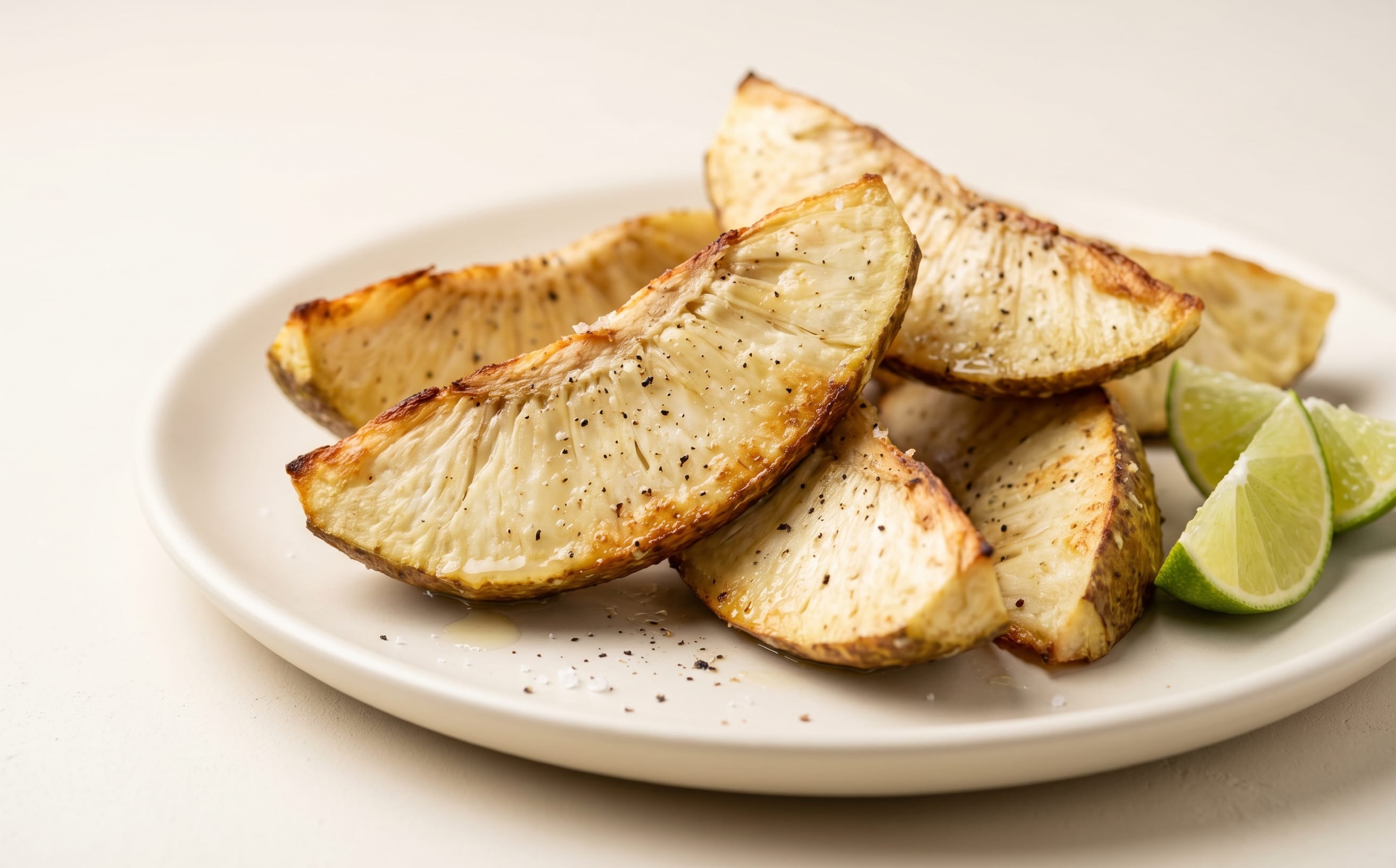 Roasted Breadfruit with Lime