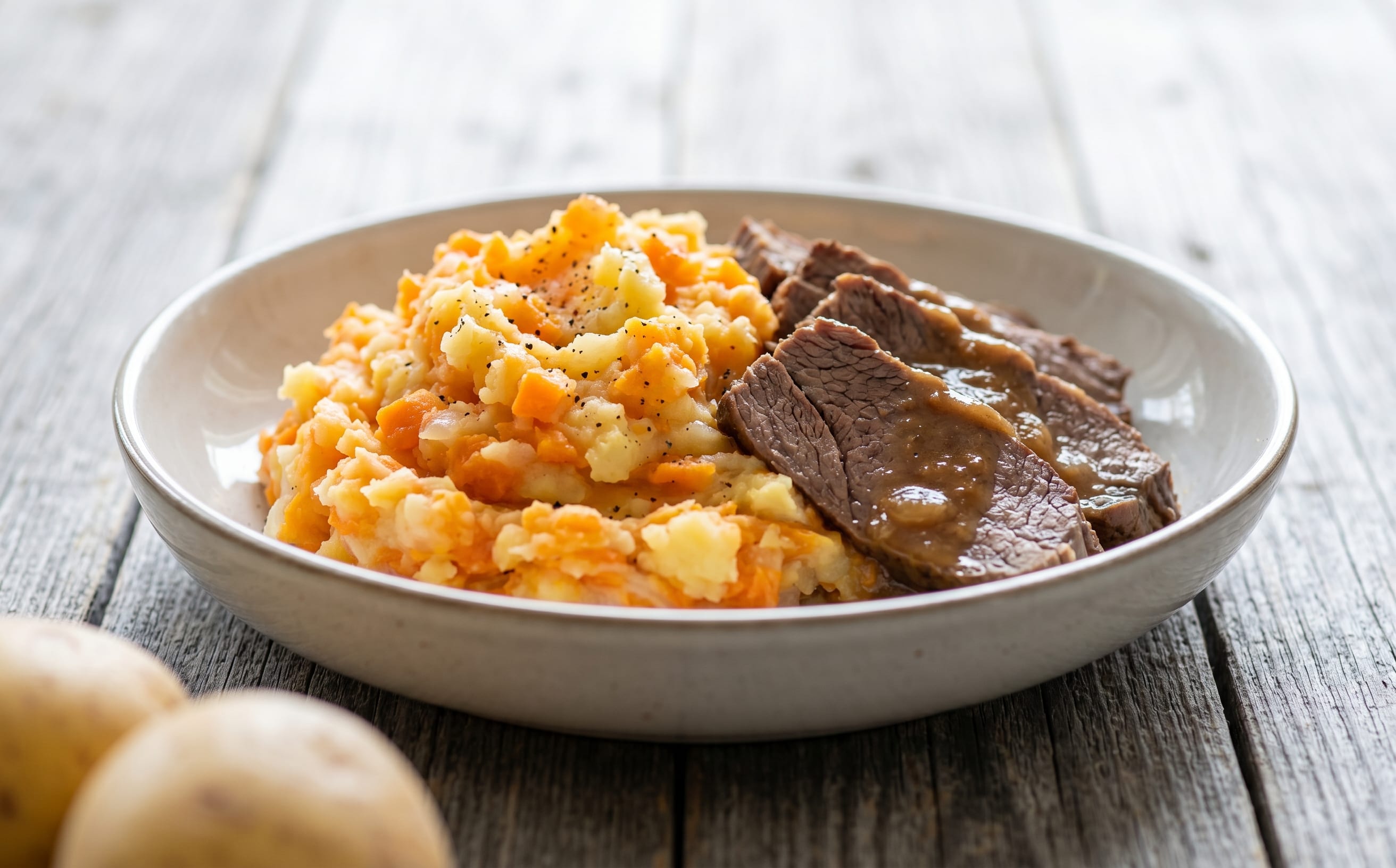 Hutspot (Carrot, Onion, and Potato Mash)