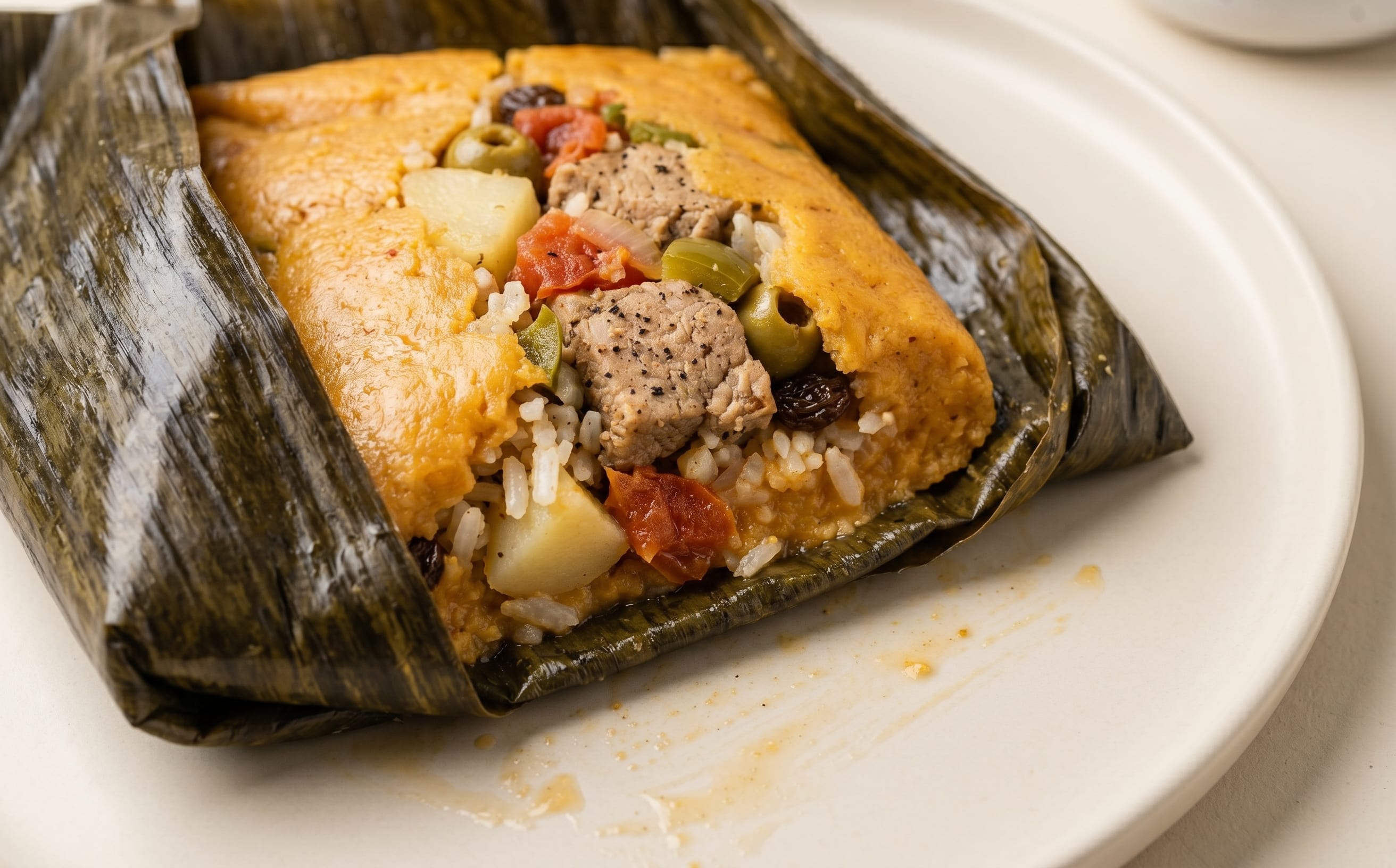 Nacatamales (Banana-Leaf Pork and Corn Parcels)