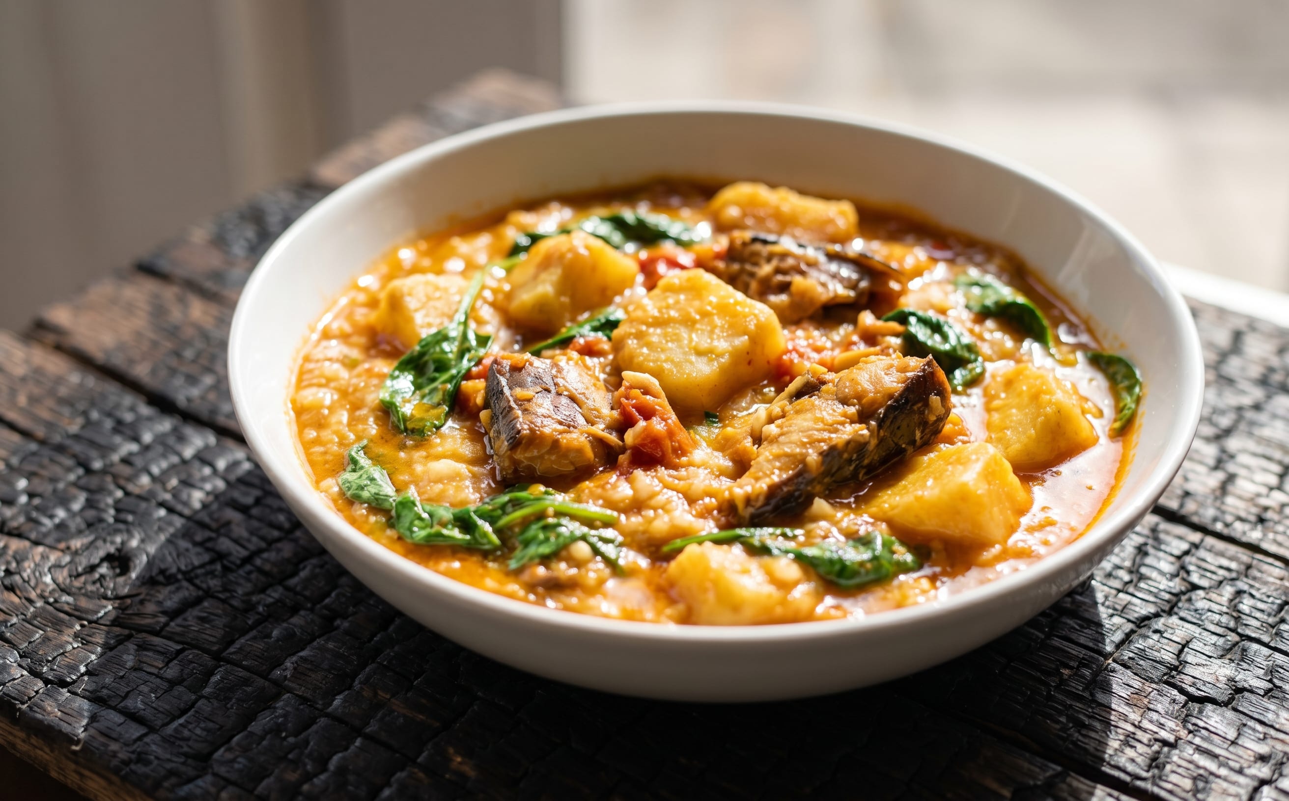 Asaro (Yam Porridge with Smoked Fish)