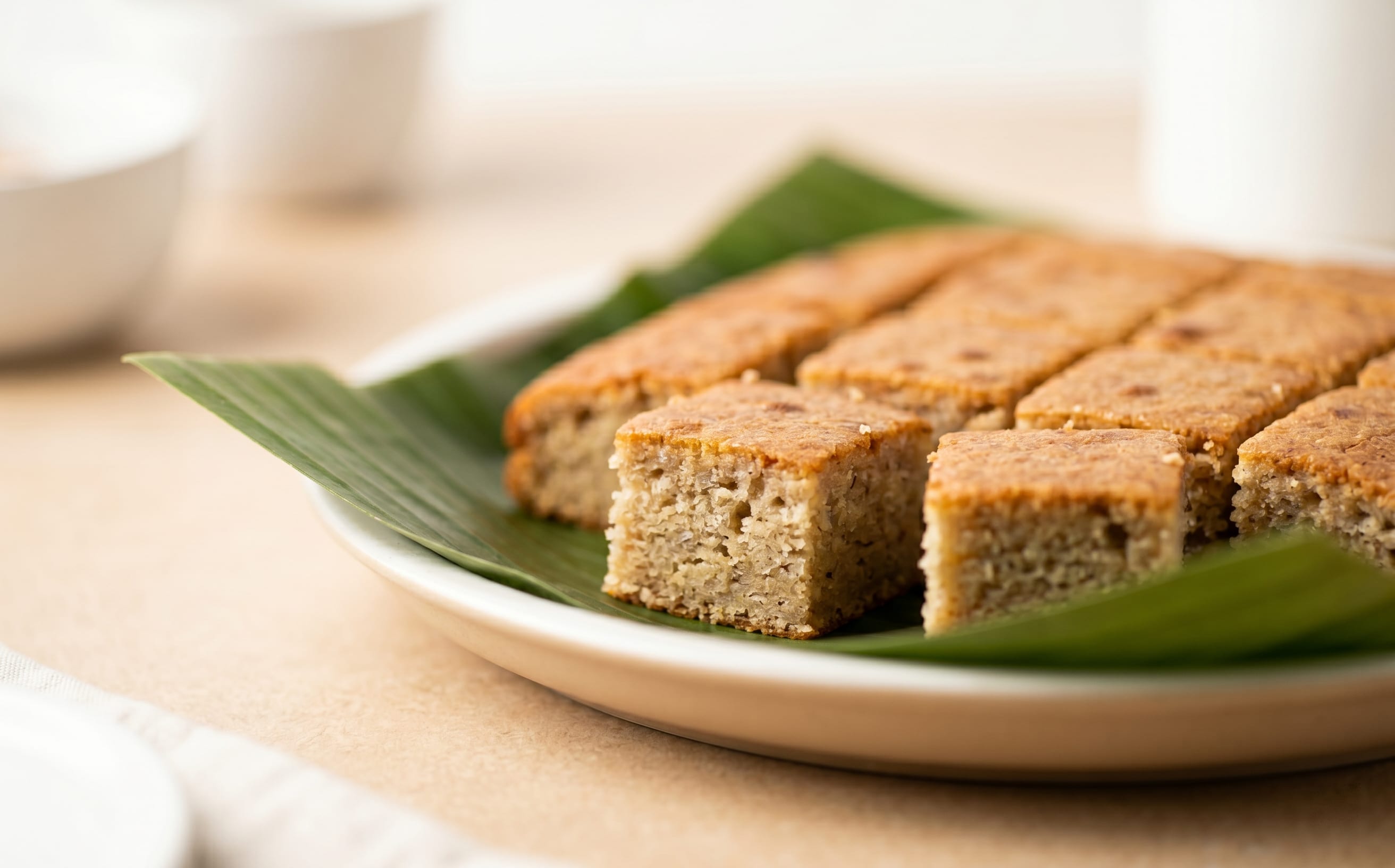 Niue-Style Banana and Coconut Pudding Cake
