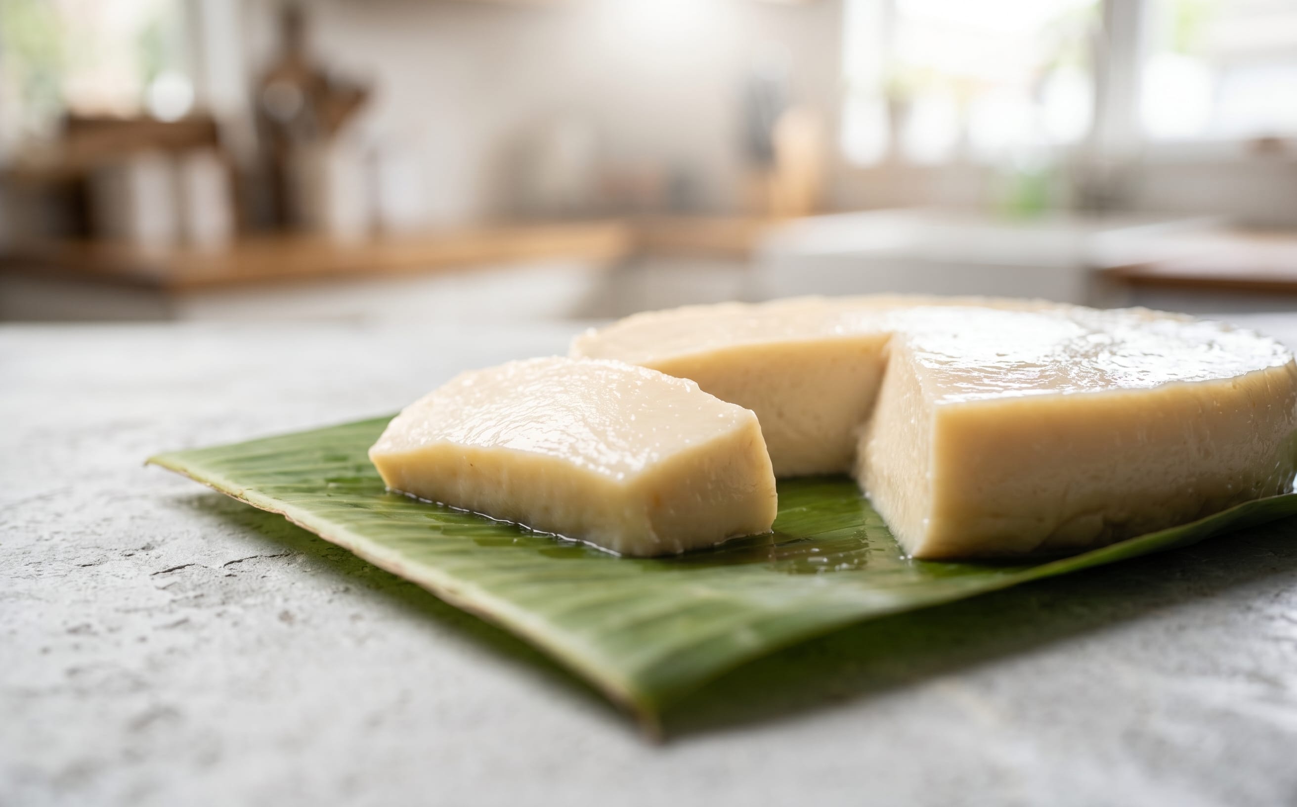 Niue-Style Coconut Arrowroot Pudding
