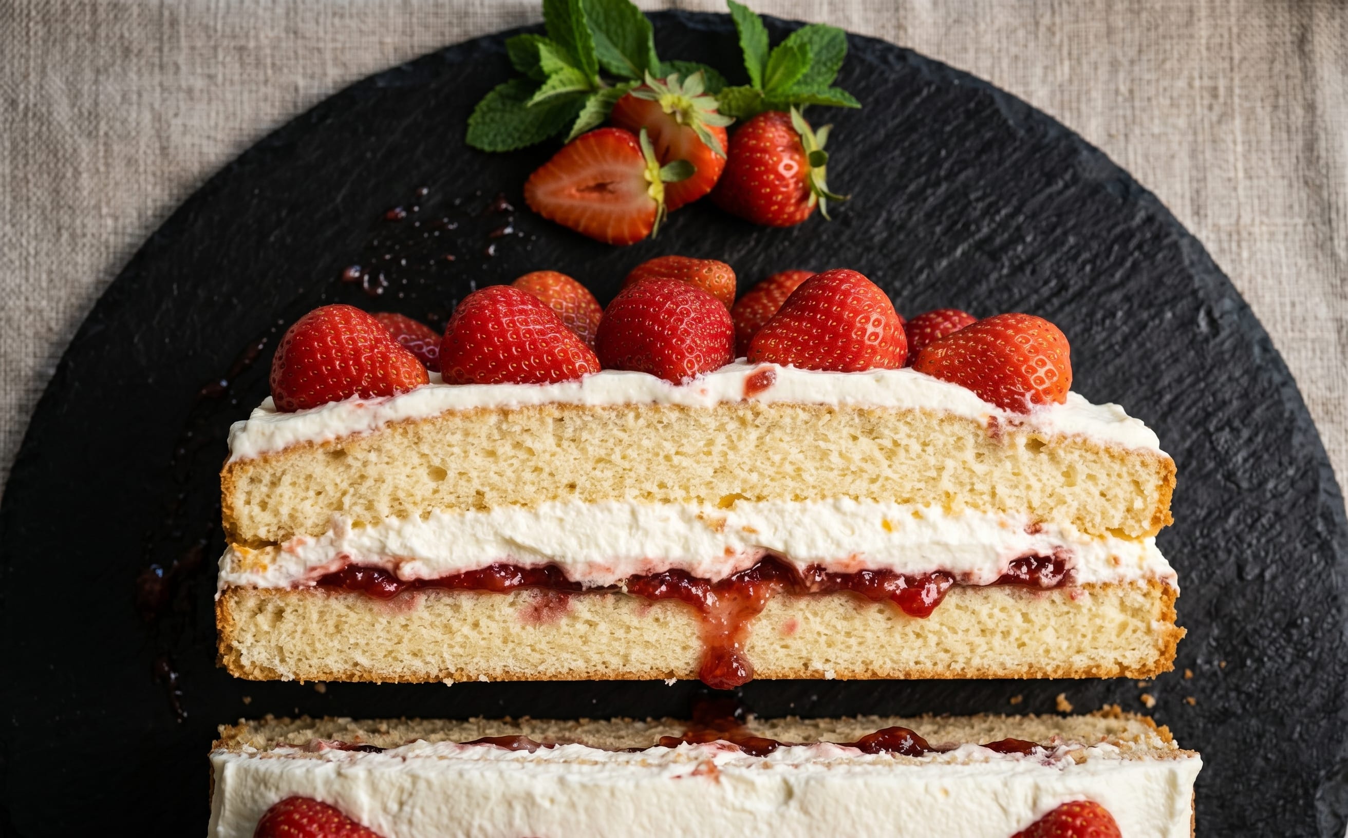 Bløtkake (Norwegian Cream Layer Cake)