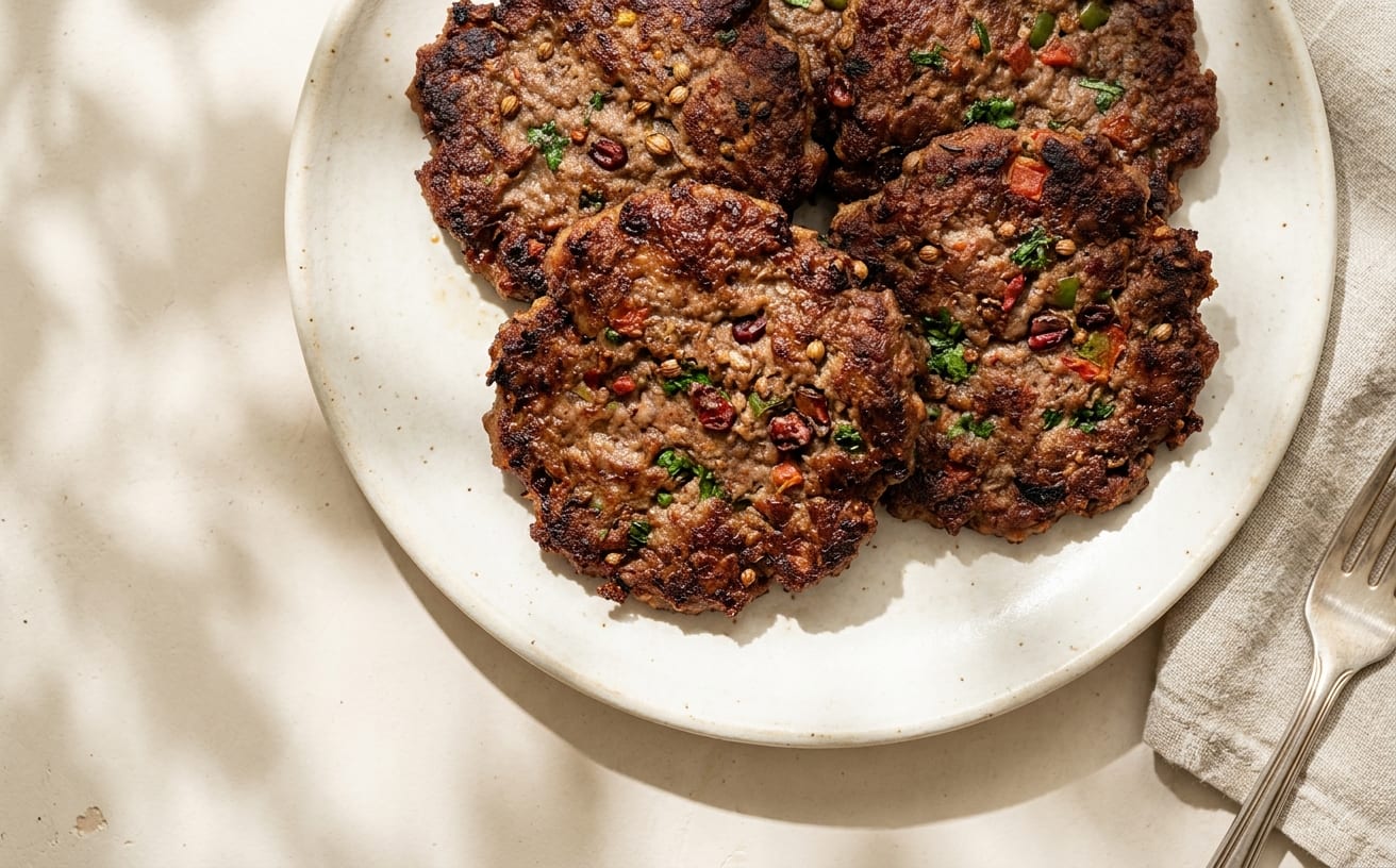 Chapli Kebab (Spiced Beef Patties)