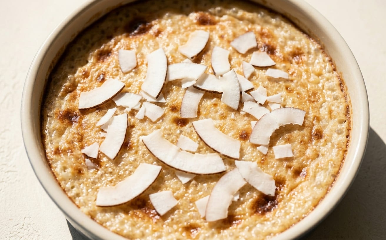 Palau-Style Baked Coconut Tapioca Pudding