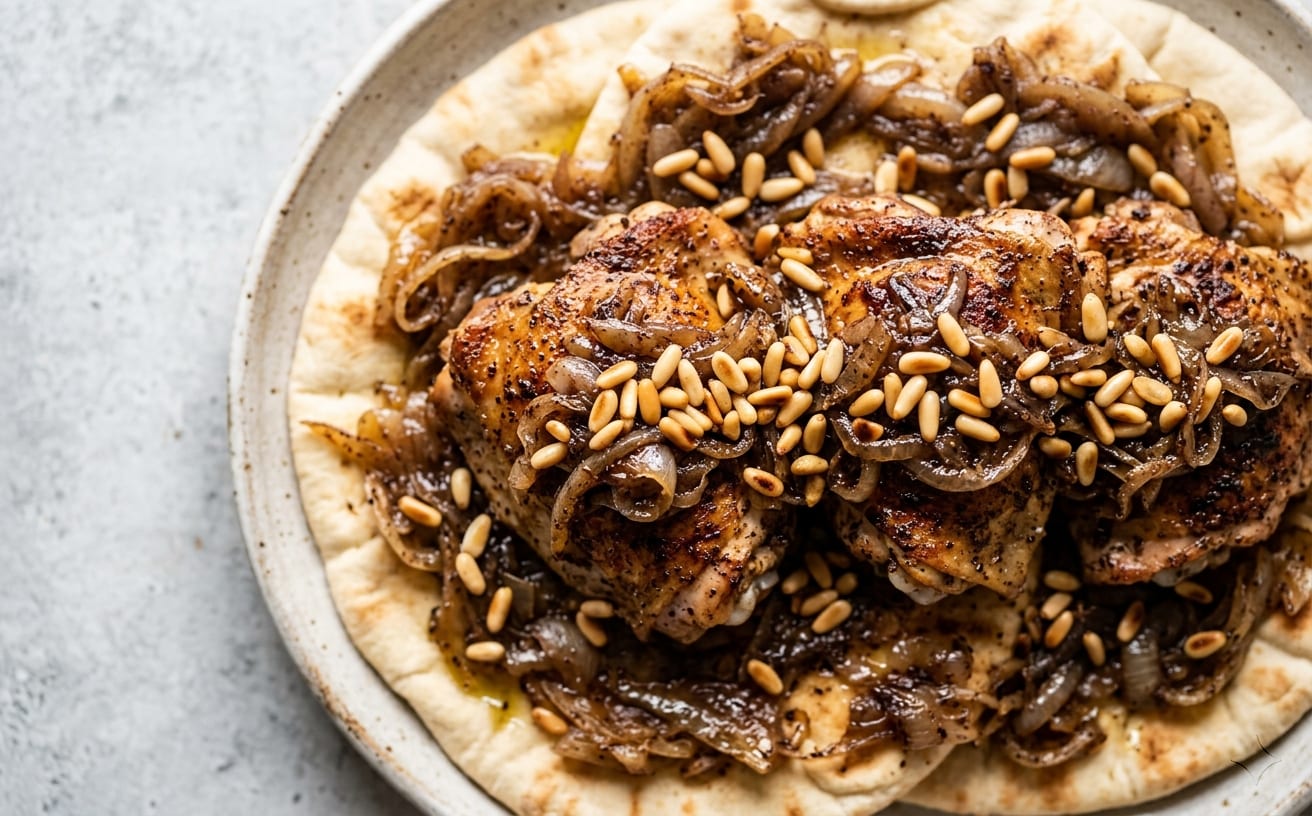 Musakhan (Sumac Chicken with Onions and Bread)