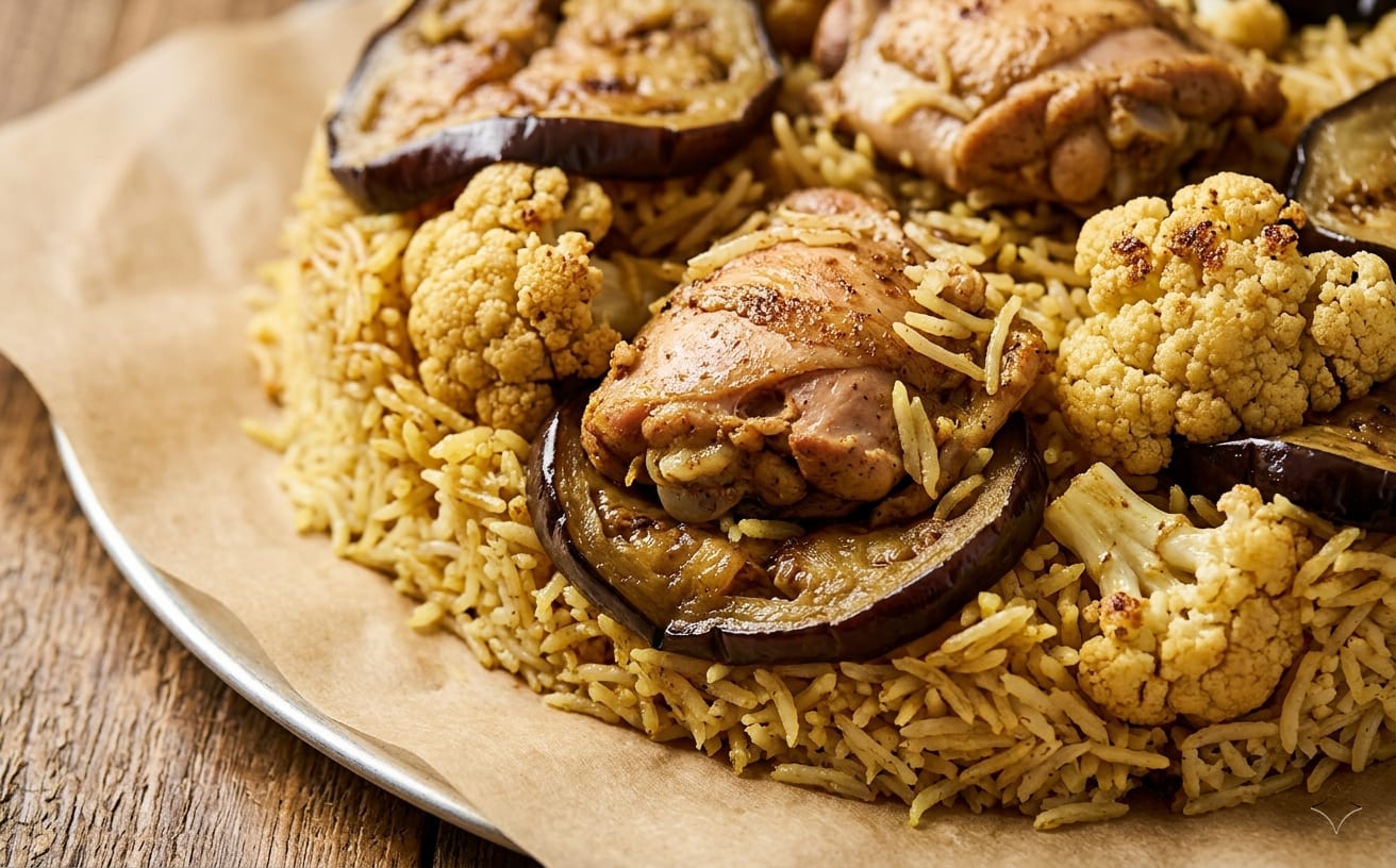 Maqluba (Upside-Down Chicken and Rice)