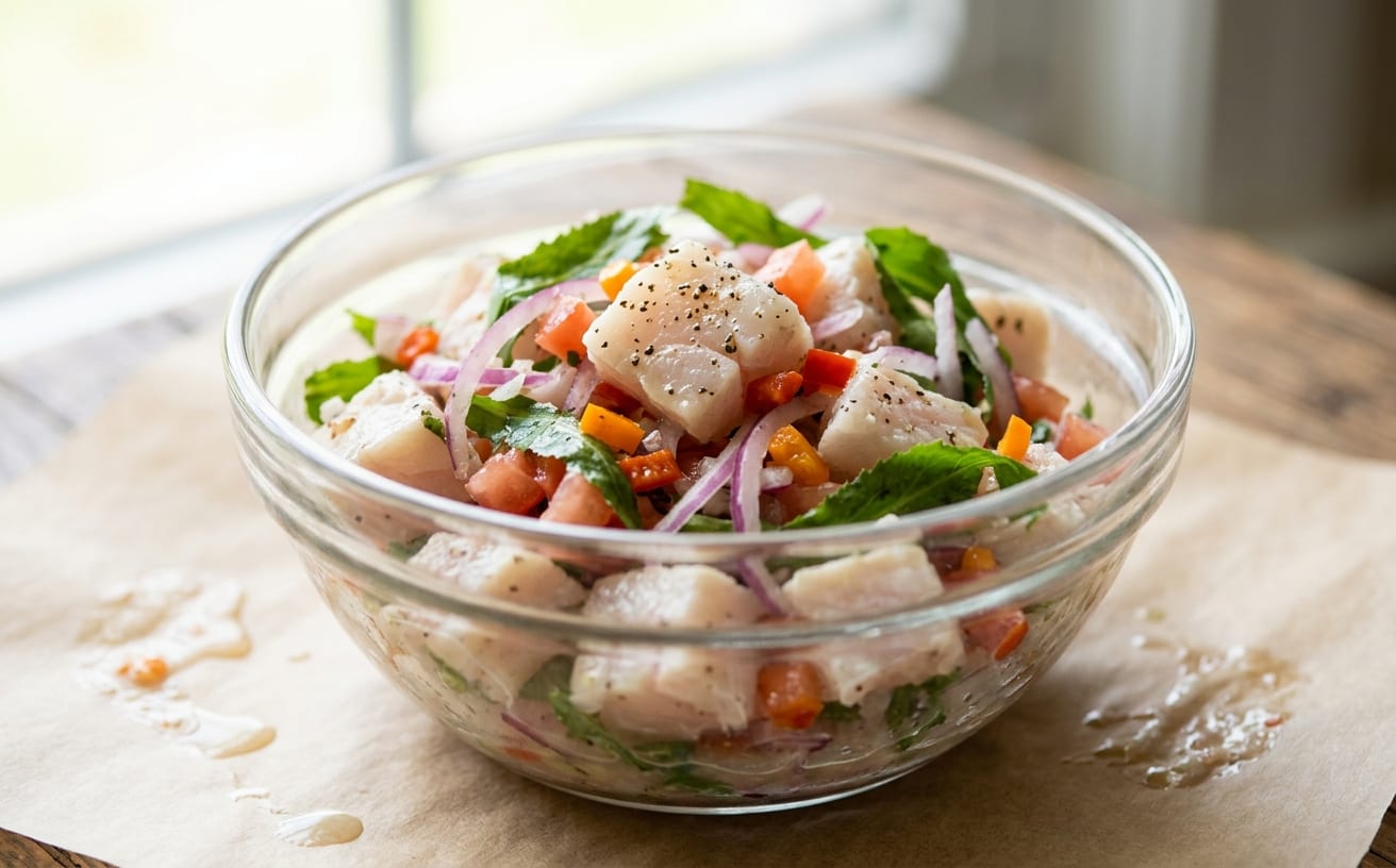 Ceviche de Pescado (Panamanian Fish Ceviche)