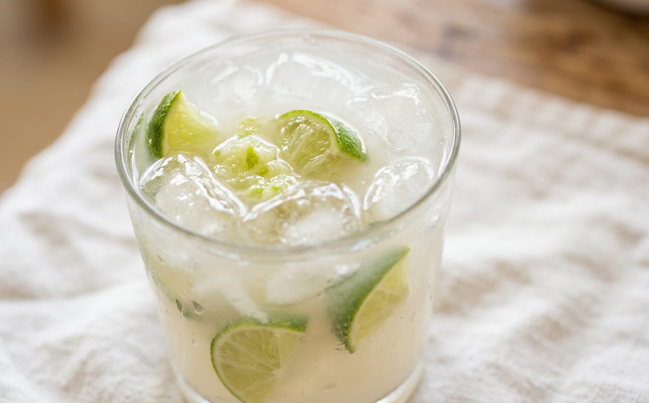 Kulau (Chilled Coconut Water with Lime)