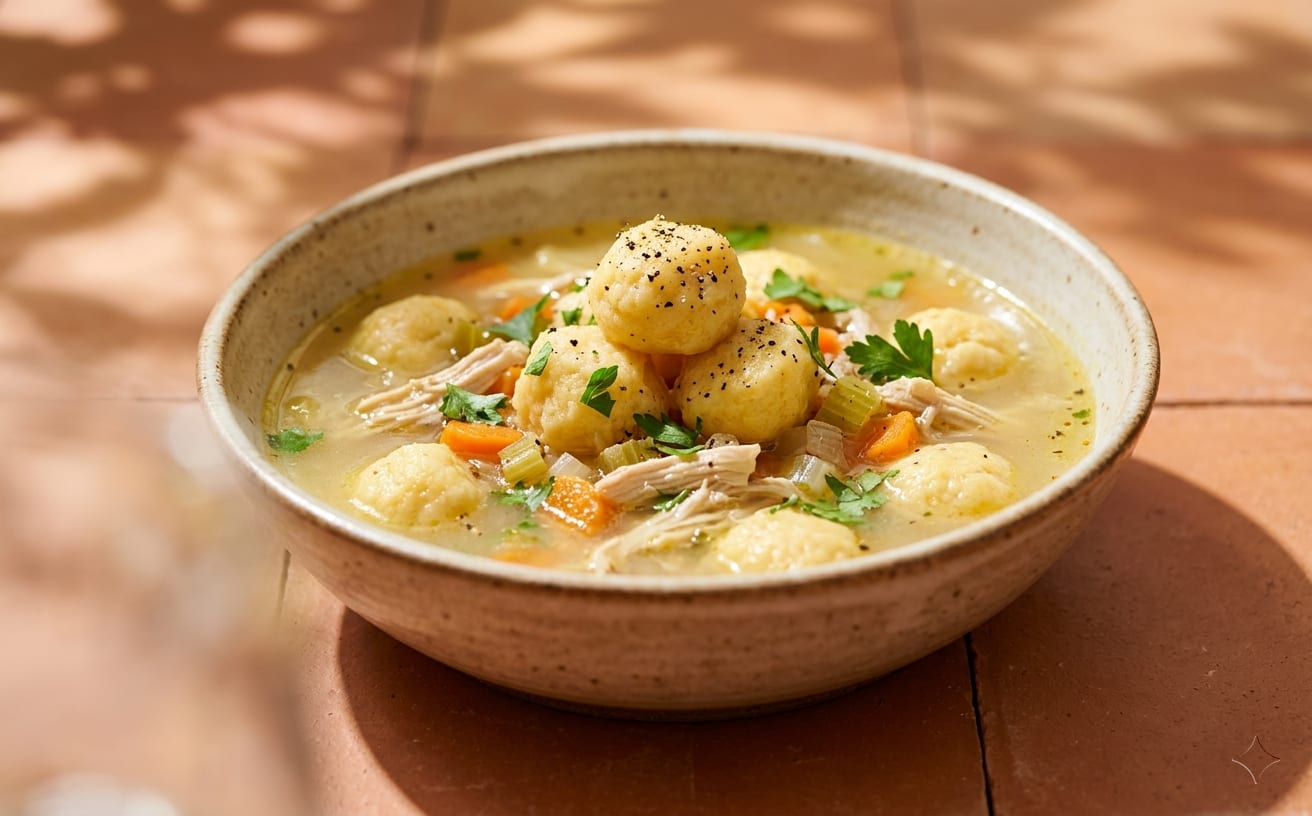Vori Vori de Gallina (Chicken and Cornmeal Dumpling Soup)
