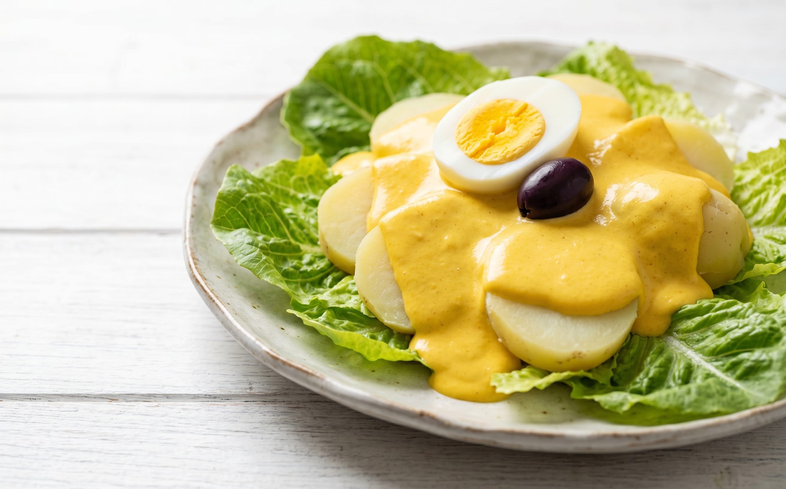 Papa a la Huancaína (Potatoes with Ají Amarillo Cheese Sauce)