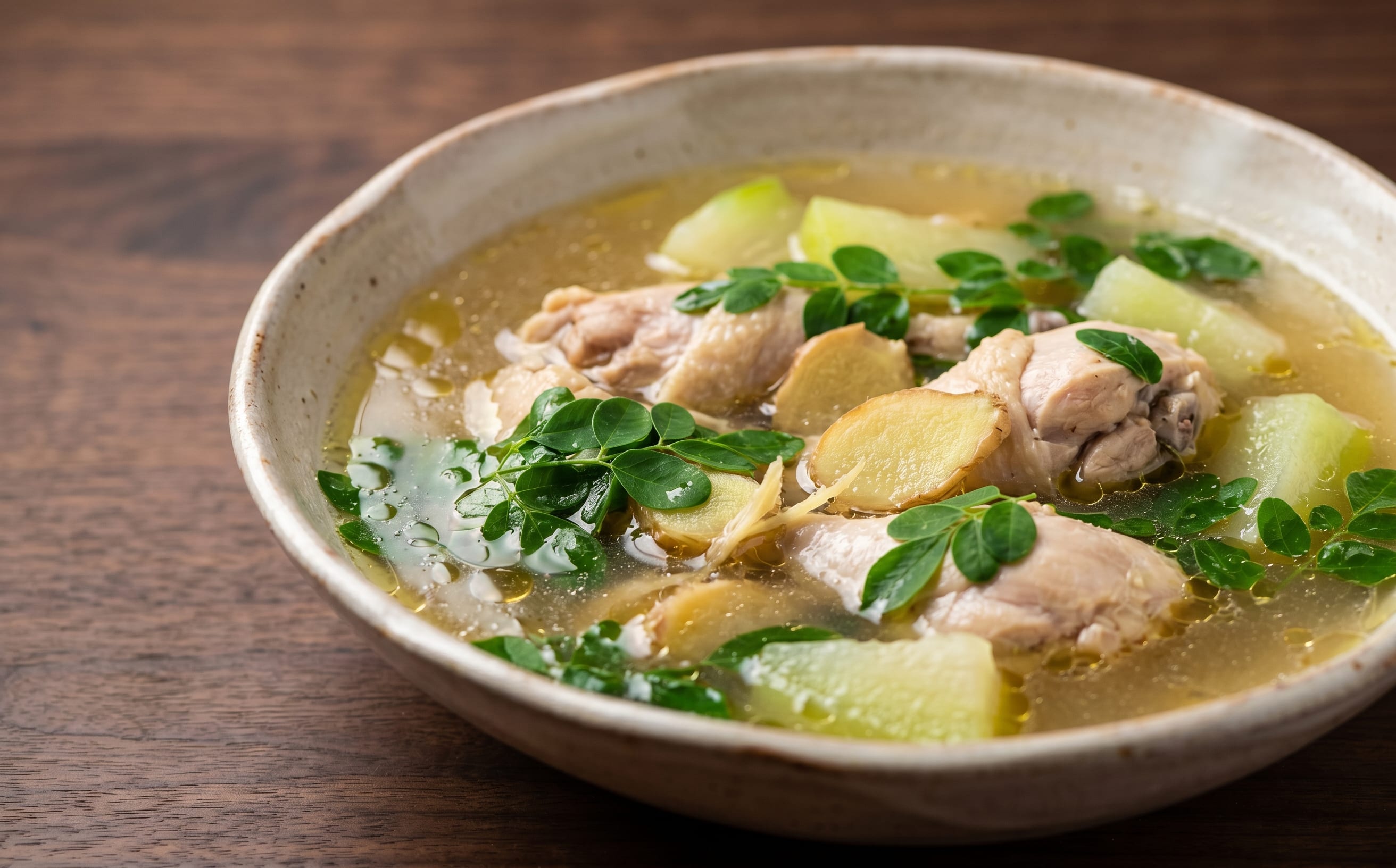 Tinolang Manok (Ginger Chicken and Green Papaya Soup)