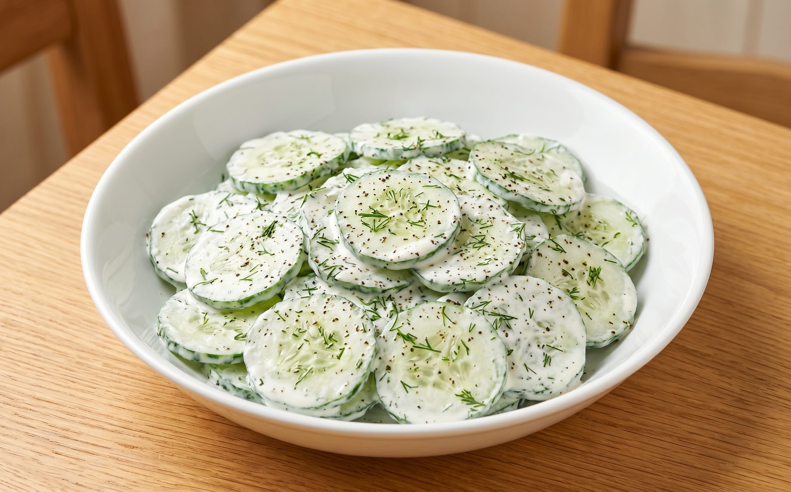 Mizeria (Cucumber, Sour Cream, and Dill Salad)