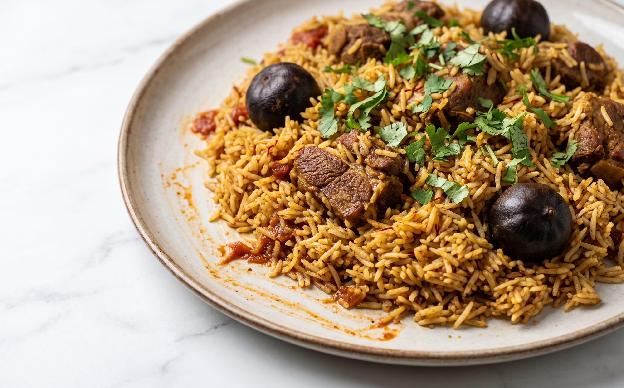 Machboos Laham (Spiced Lamb and Rice)