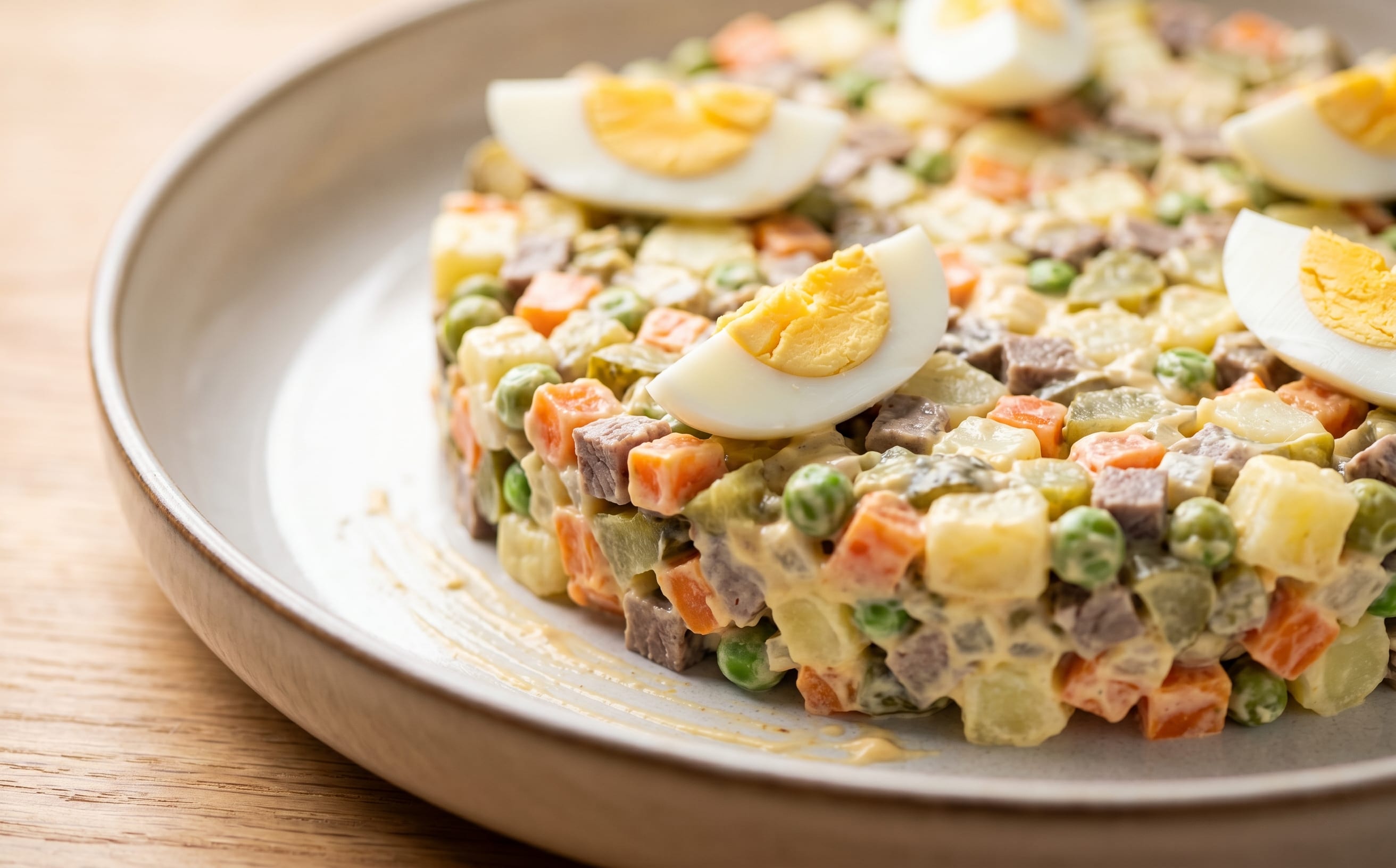 Salată de Boeuf (Beef and Vegetable Mayonnaise Salad)