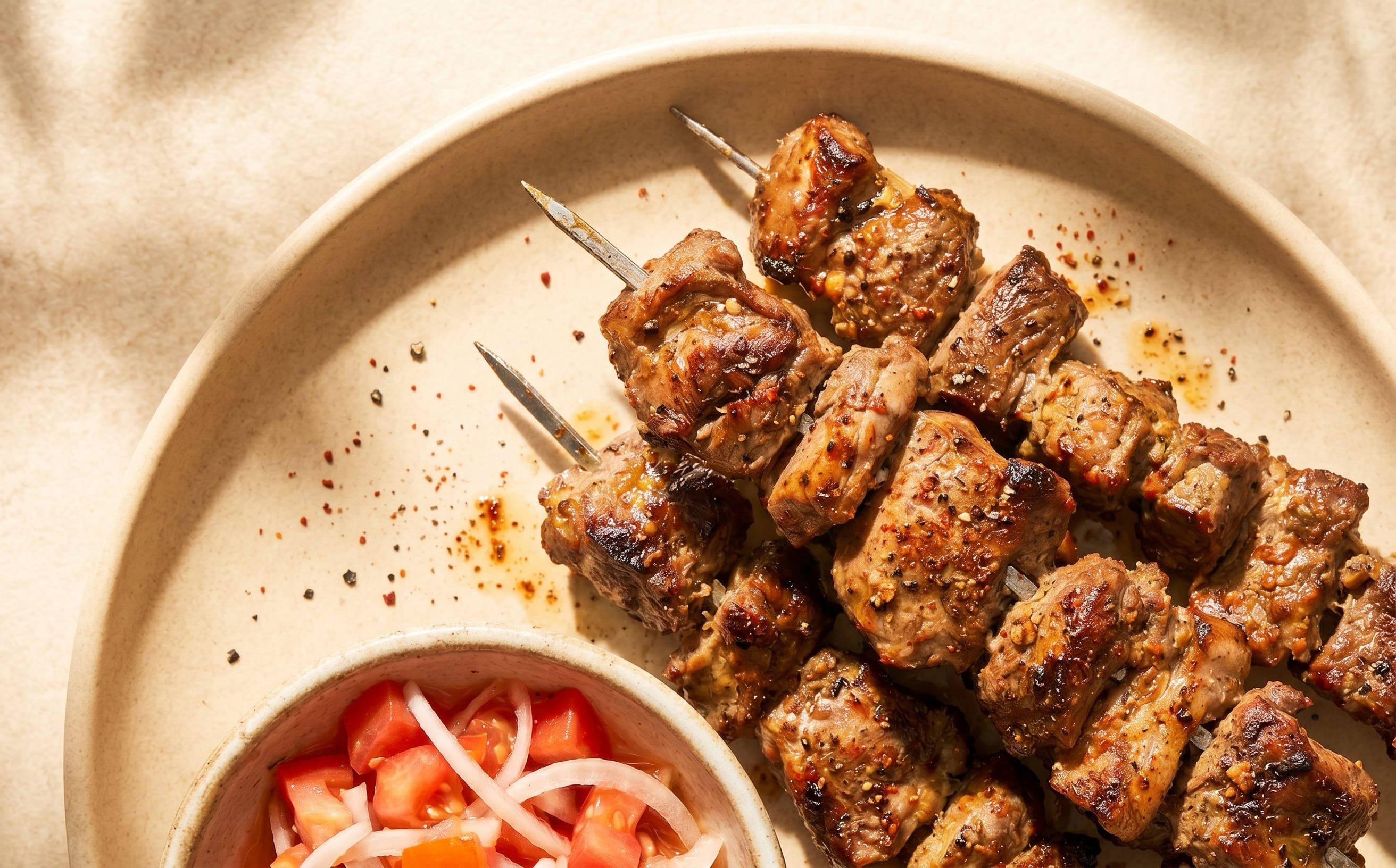 Brochettes de Chèvre (Grilled Goat Skewers)