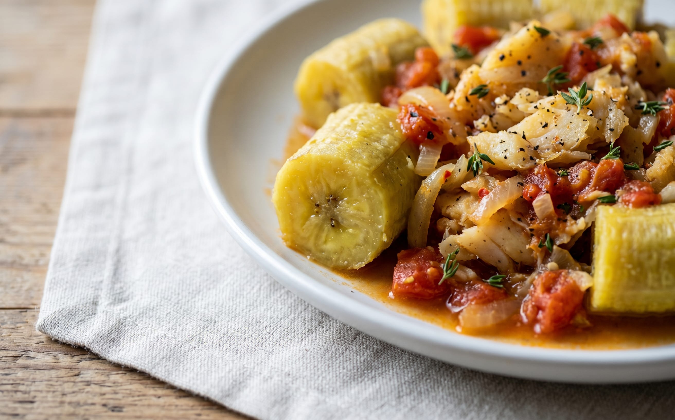 Green Fig and Saltfish