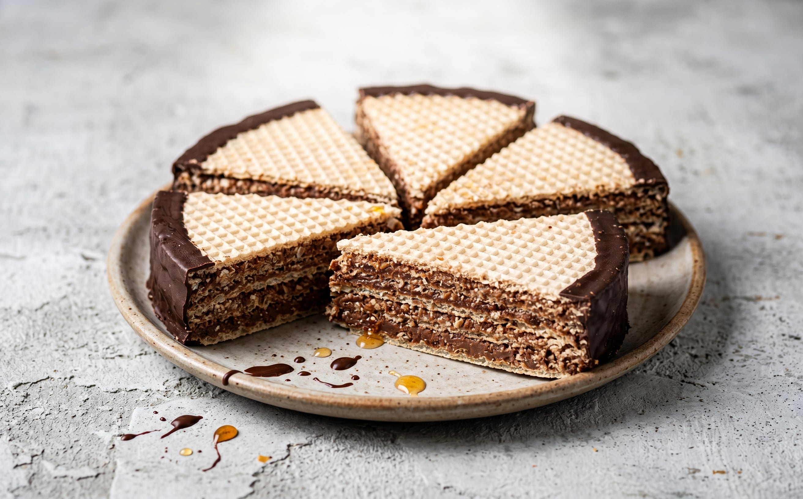 Torta Tre Monti (Hazelnut Wafer Cake)