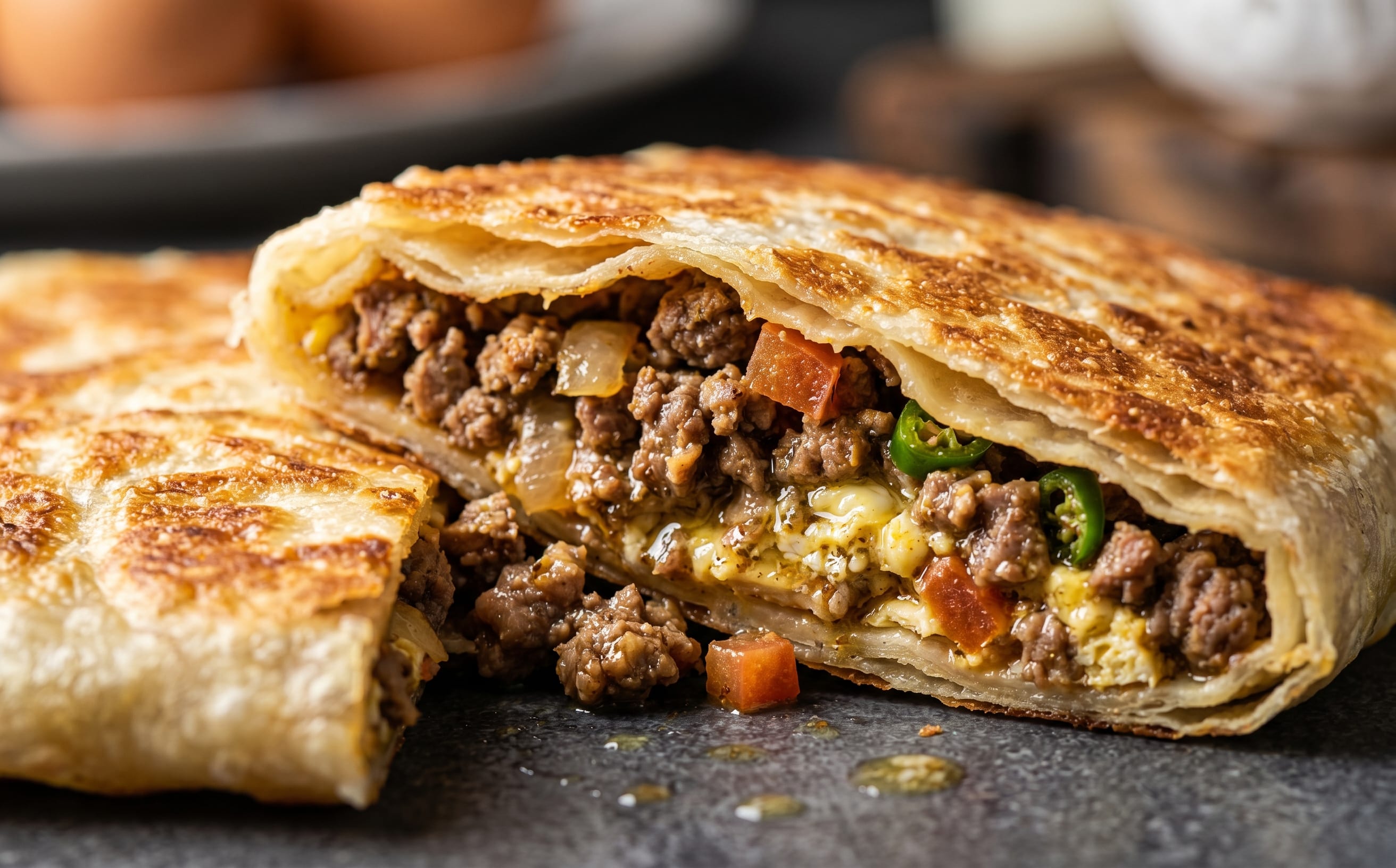 Mutabbaq (Stuffed Skillet Flatbread)