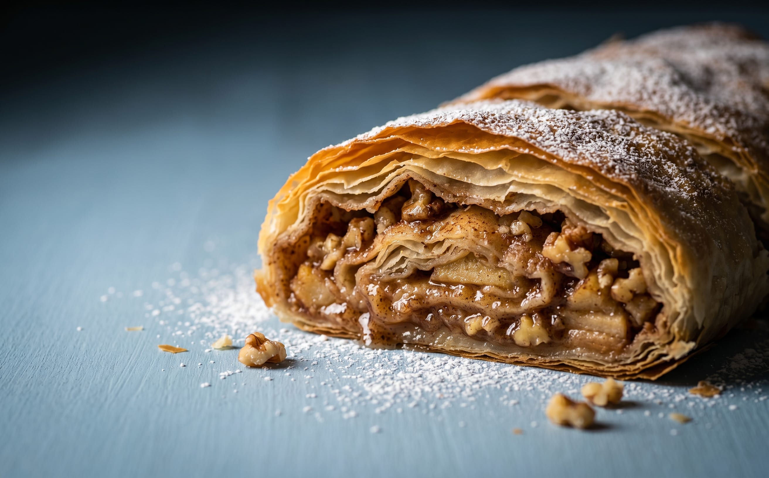 Pita sa Jabukama (Apple and Walnut Phyllo Strudel)