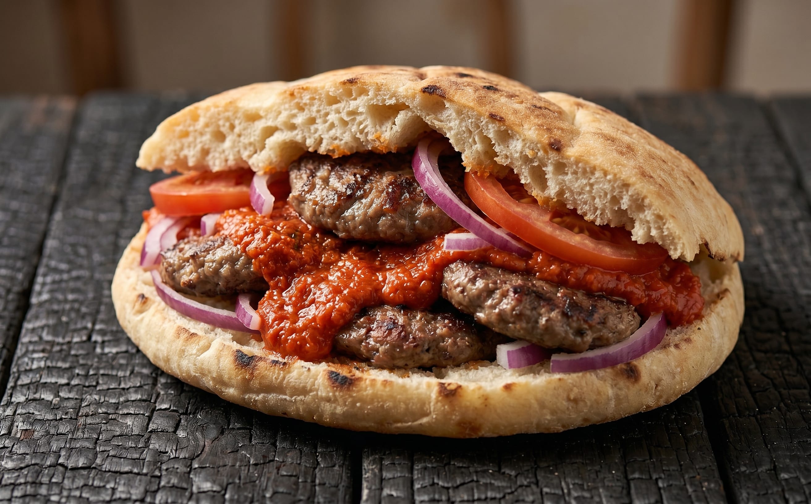 Pljeskavica (Serbian Grilled Meat Patties)