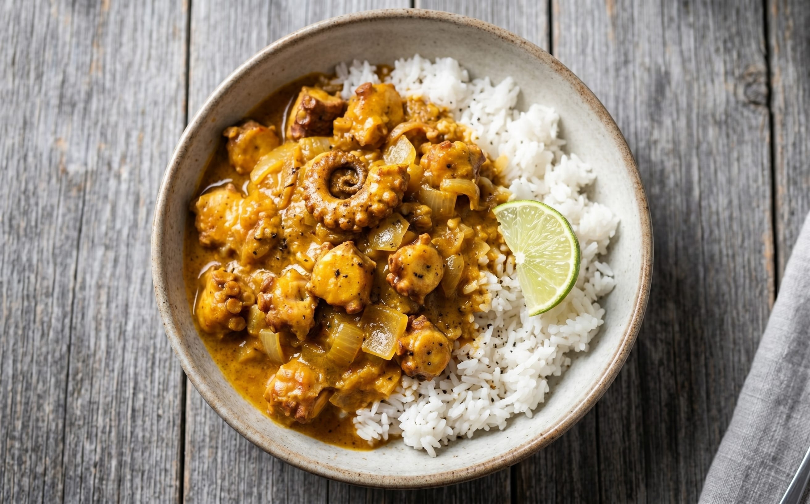 Kari Koko Zourit (Octopus Coconut Curry)