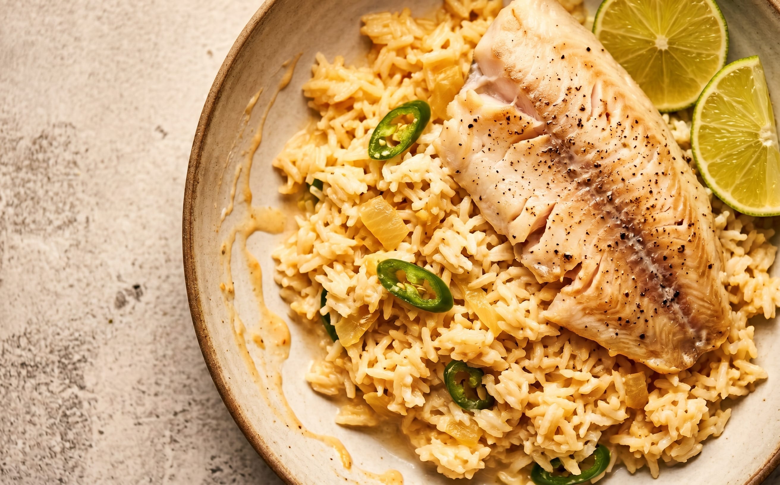 Coconut Rice with Tilapia