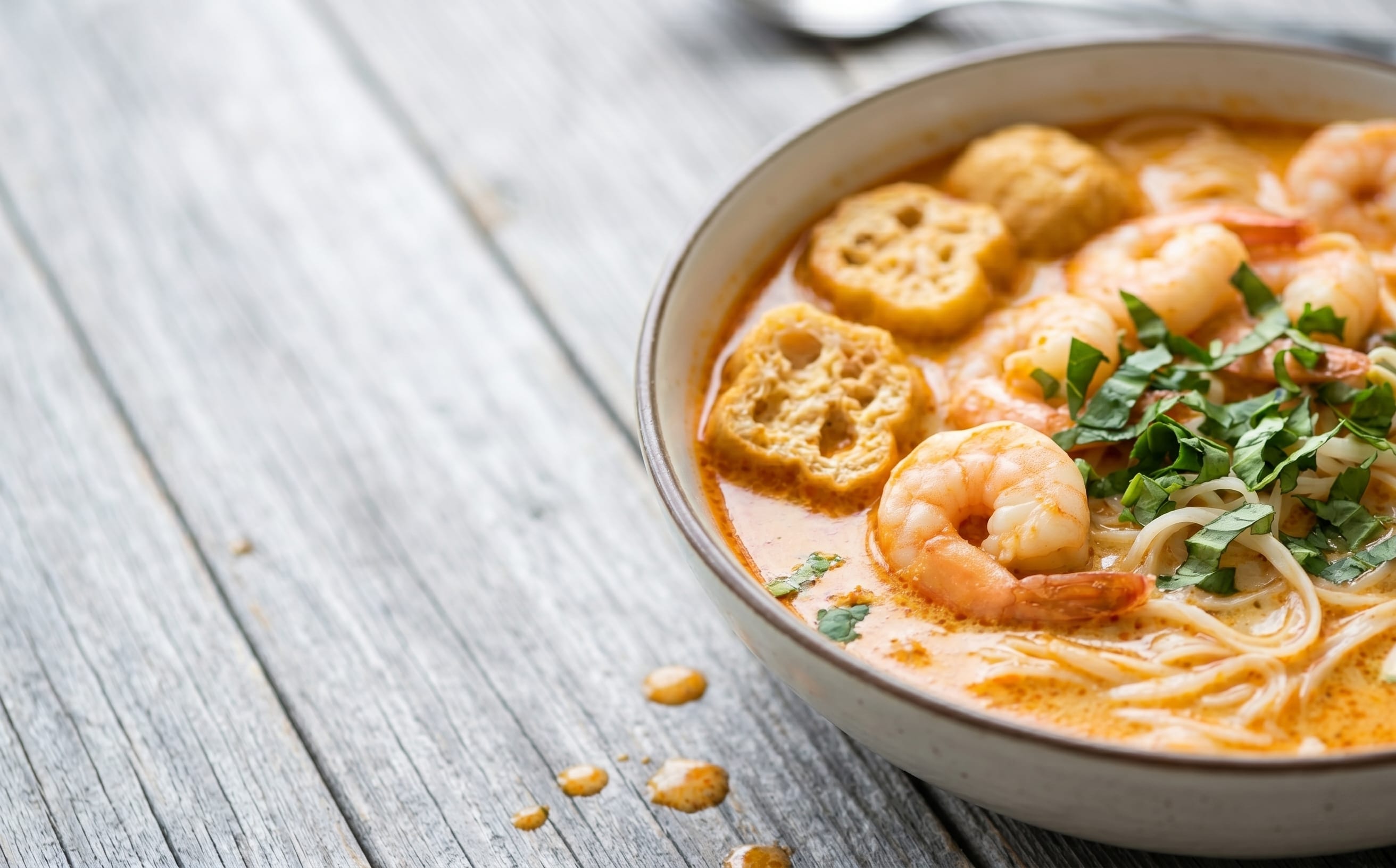 Singapore Laksa (Spicy Coconut Noodle Soup)