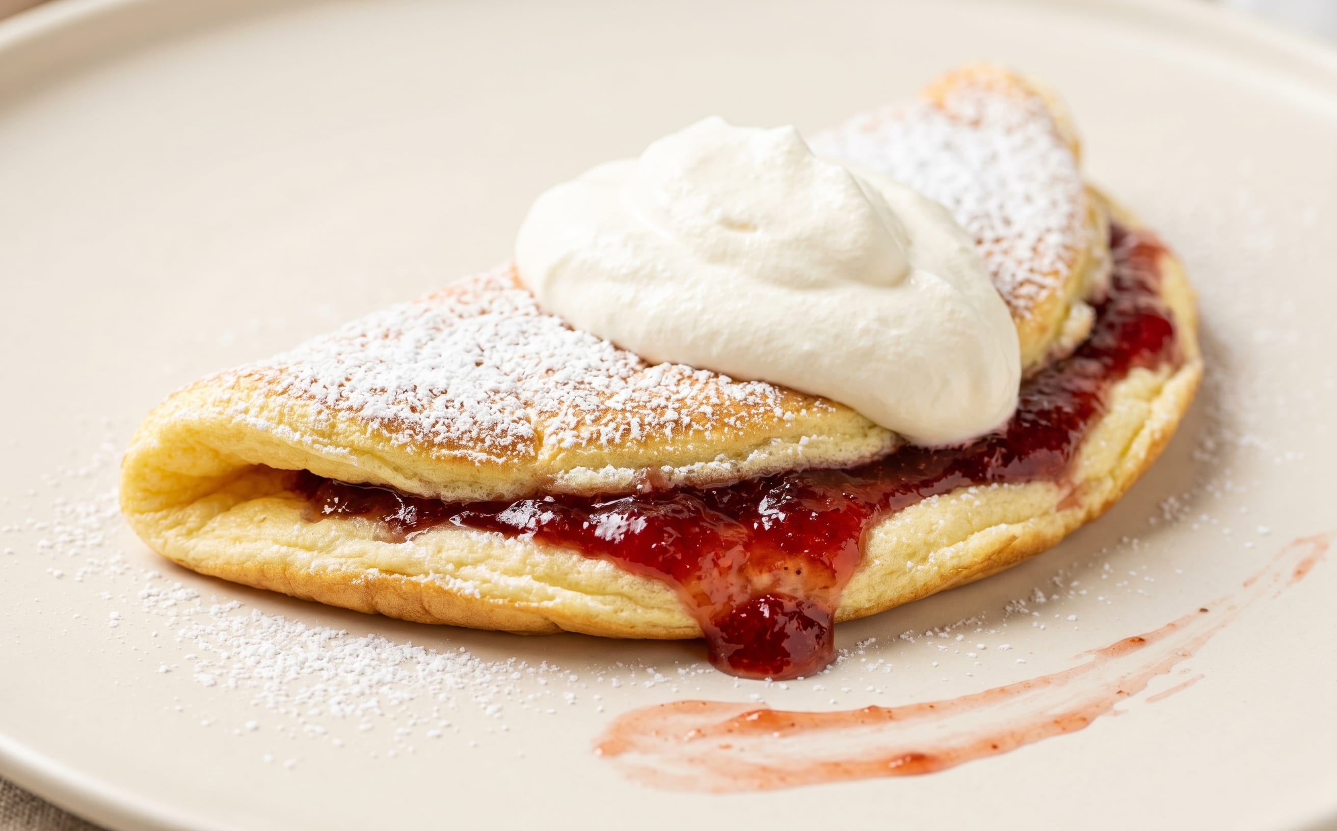 Pohorska Omleta (Slovenian Soufflé Omelette with Jam)