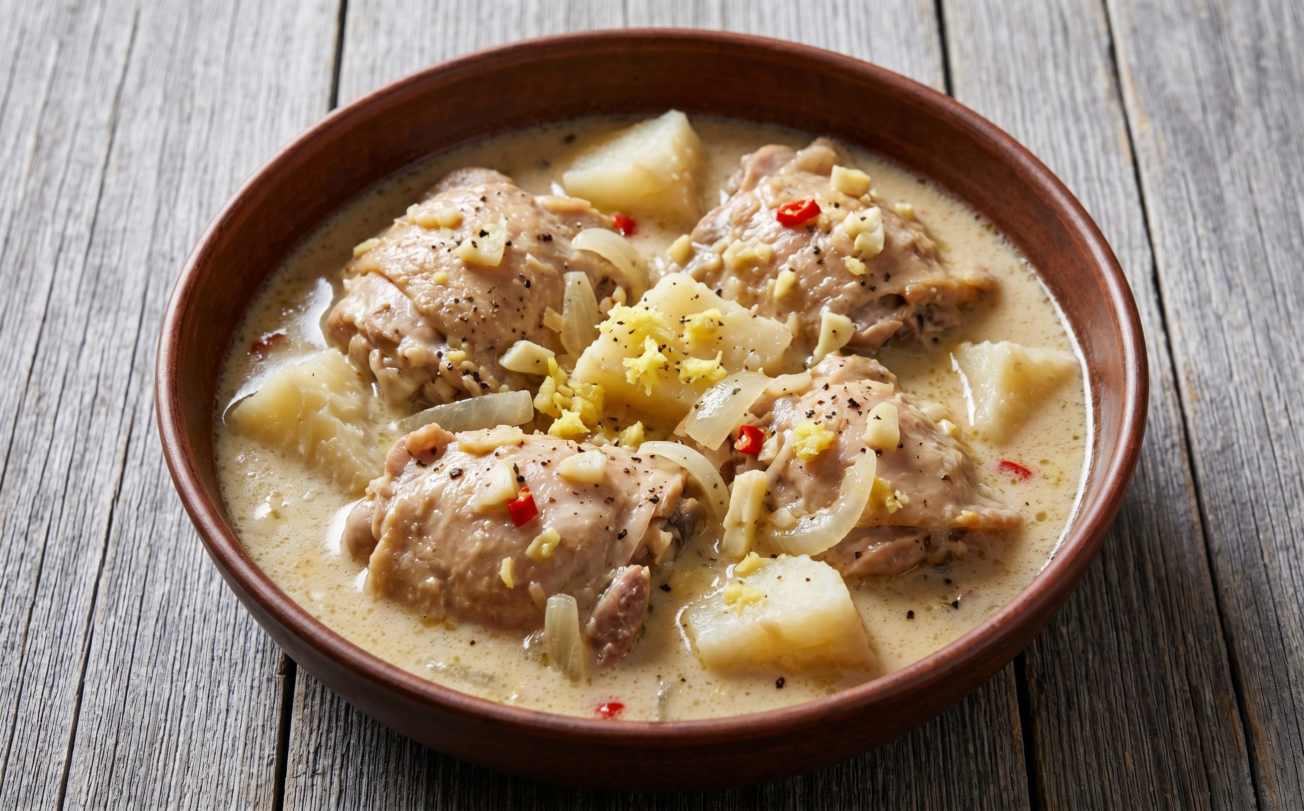 Solomon Islands-Style Chicken and Coconut Cassava Pot