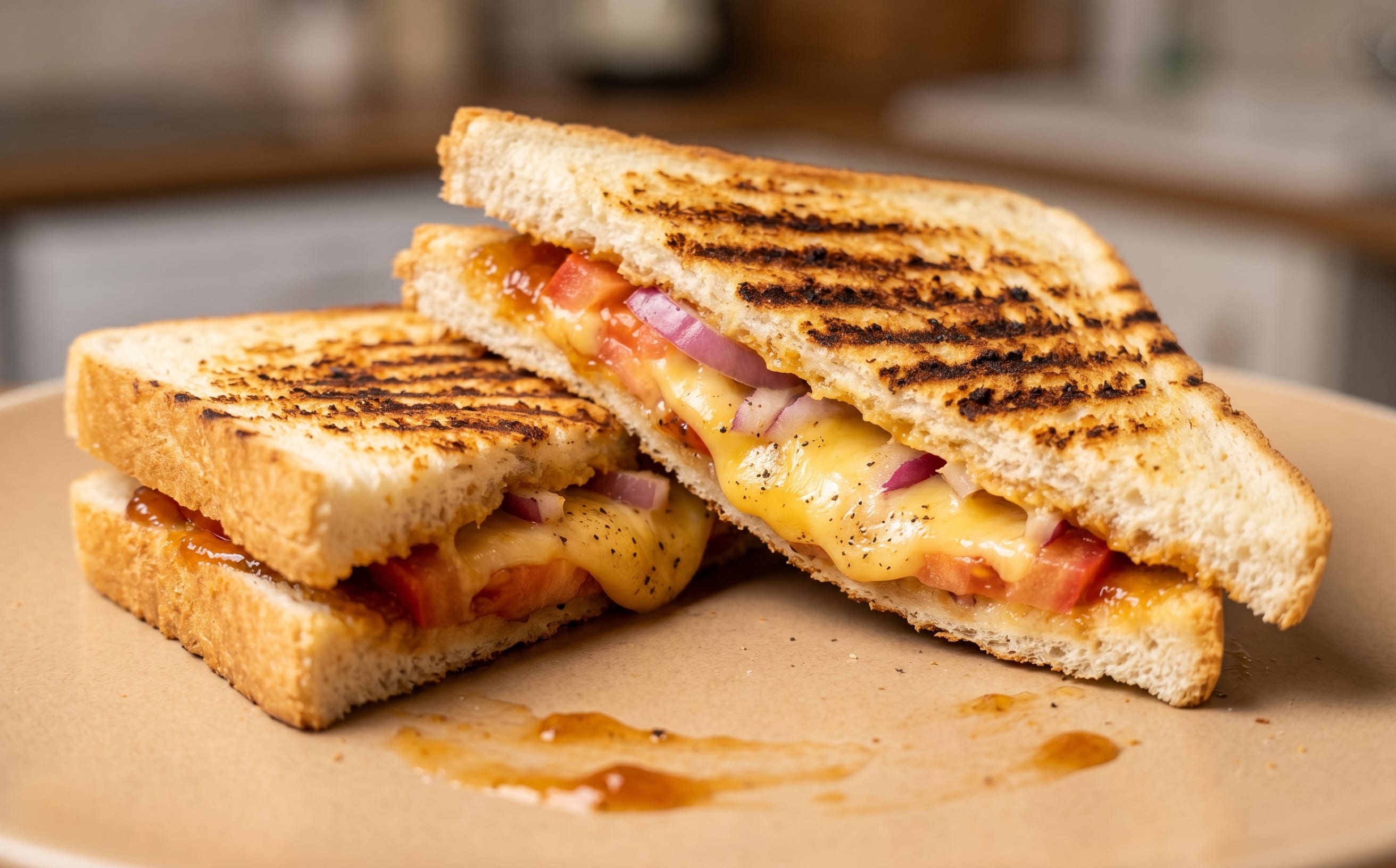 Braaibroodjies (Grilled Cheese and Tomato Sandwiches)