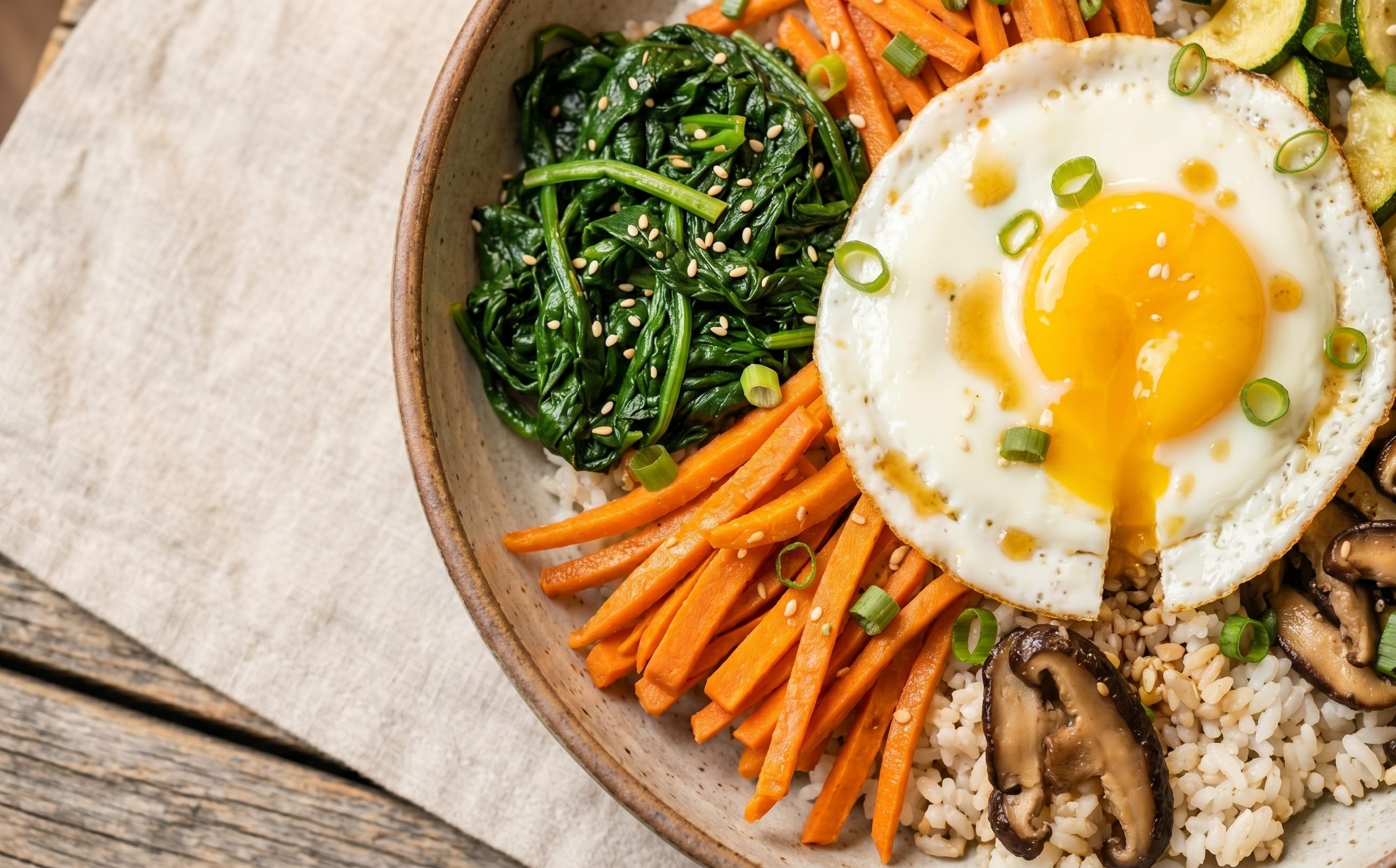 Bibimbap (Korean Mixed Rice with Vegetables)