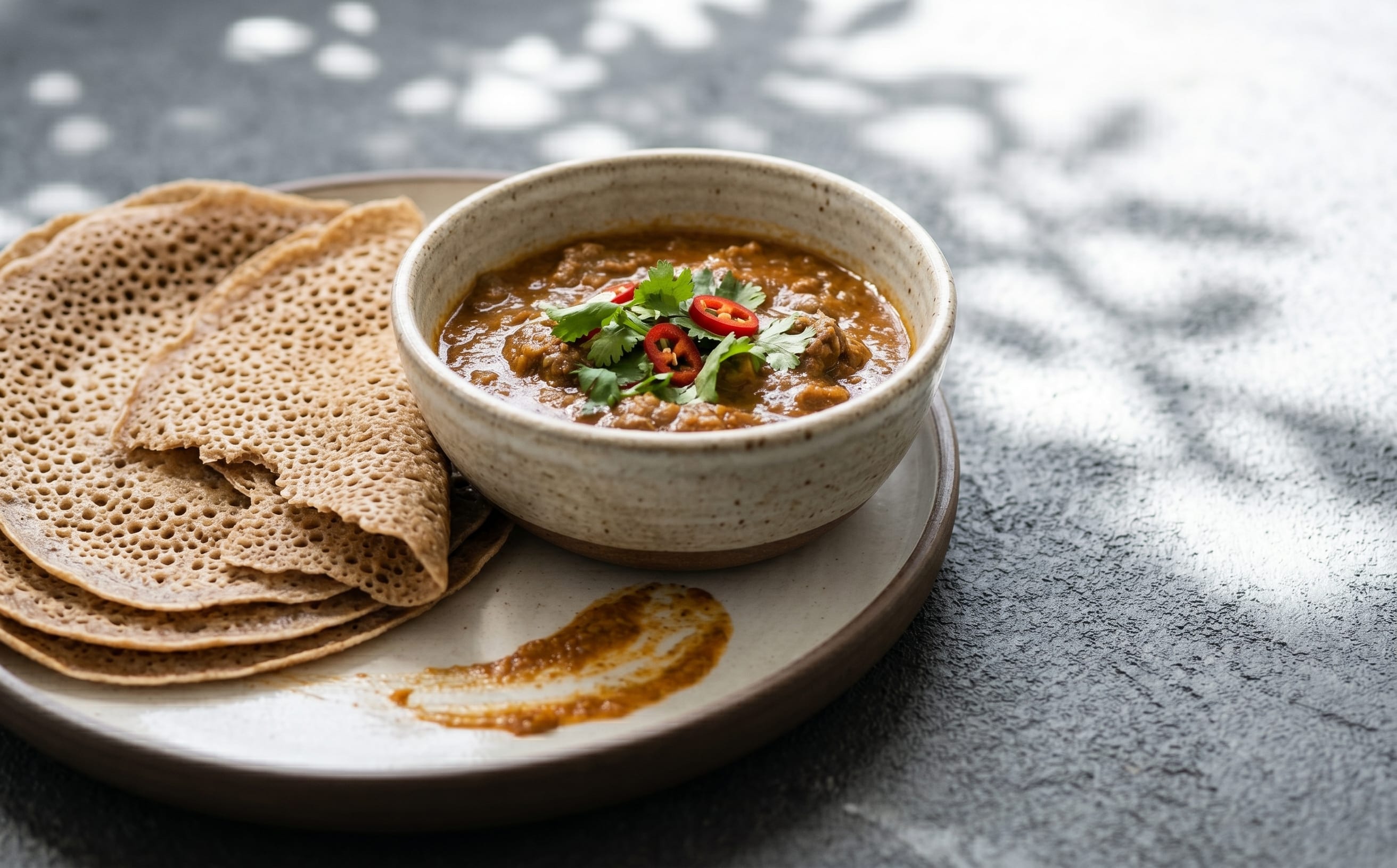 Kisra (Fermented Sorghum Flatbread)