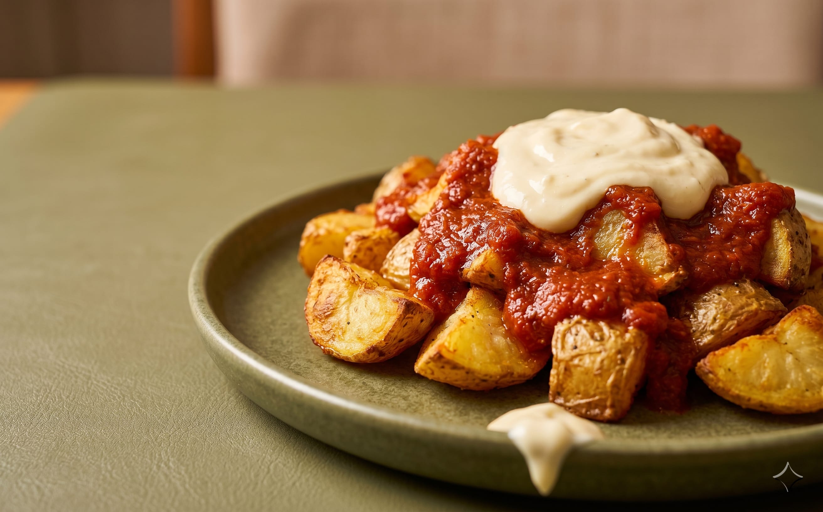 Patatas Bravas (Crispy Potatoes with Spicy Sauce)