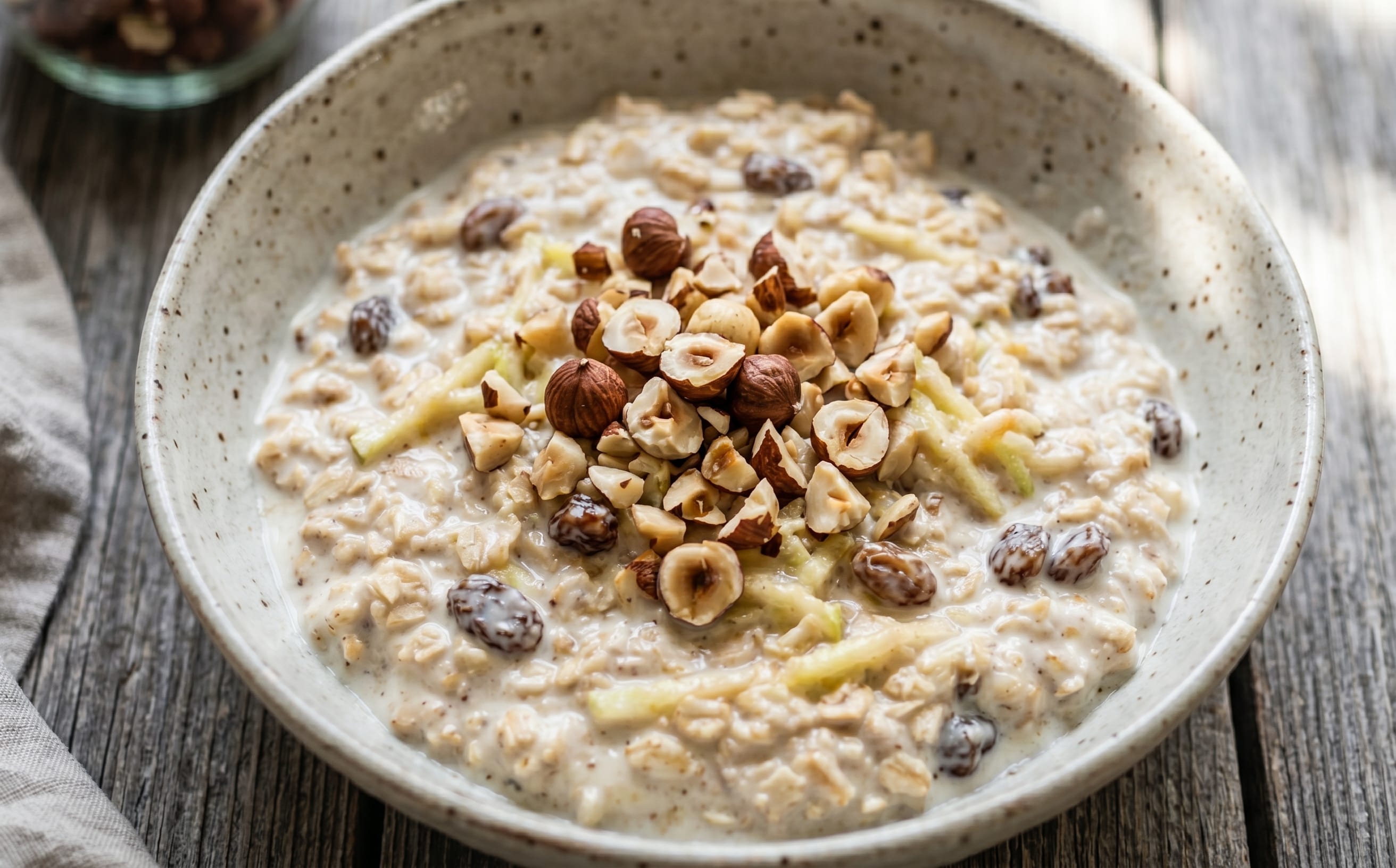 Birchermüesli (Apple and Oat Muesli)