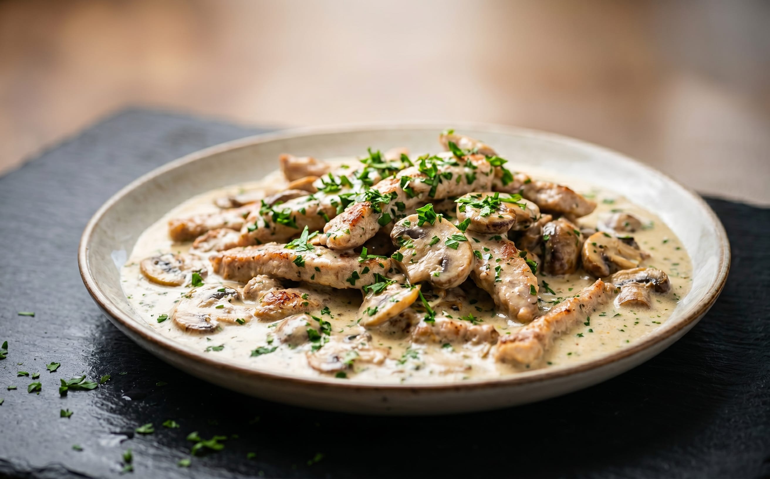 Zürcher Geschnetzeltes (Zurich-Style Creamy Veal)