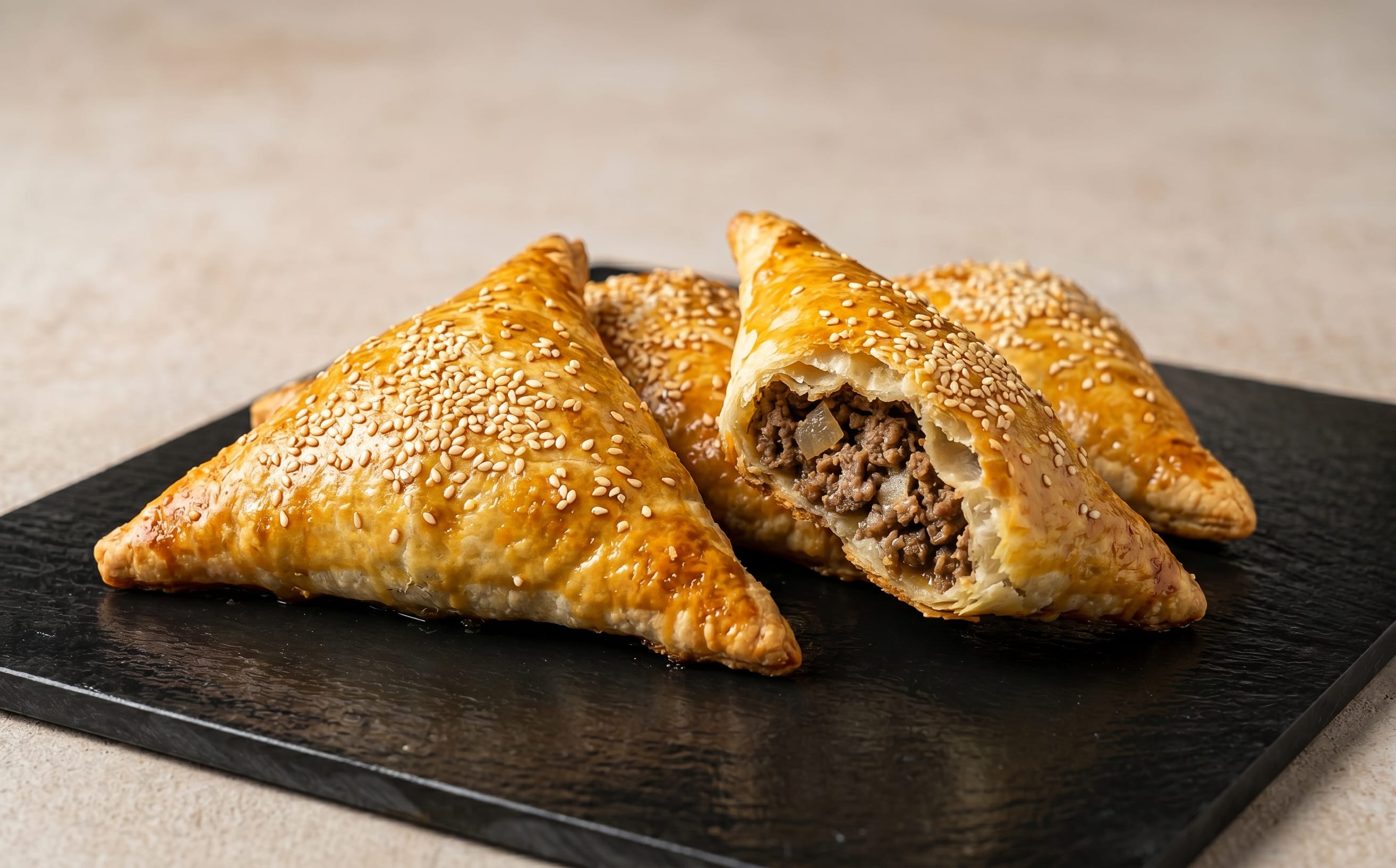 Sambusa (Baked Beef Turnovers)