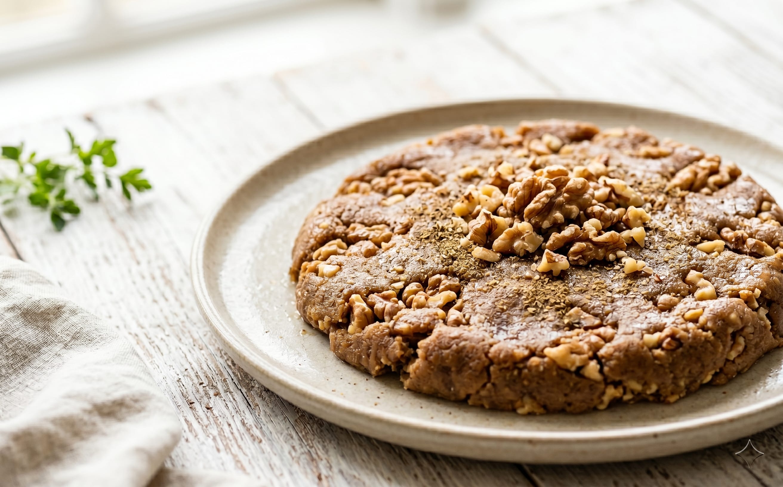 Halvaitar (Flour Halva with Walnuts)