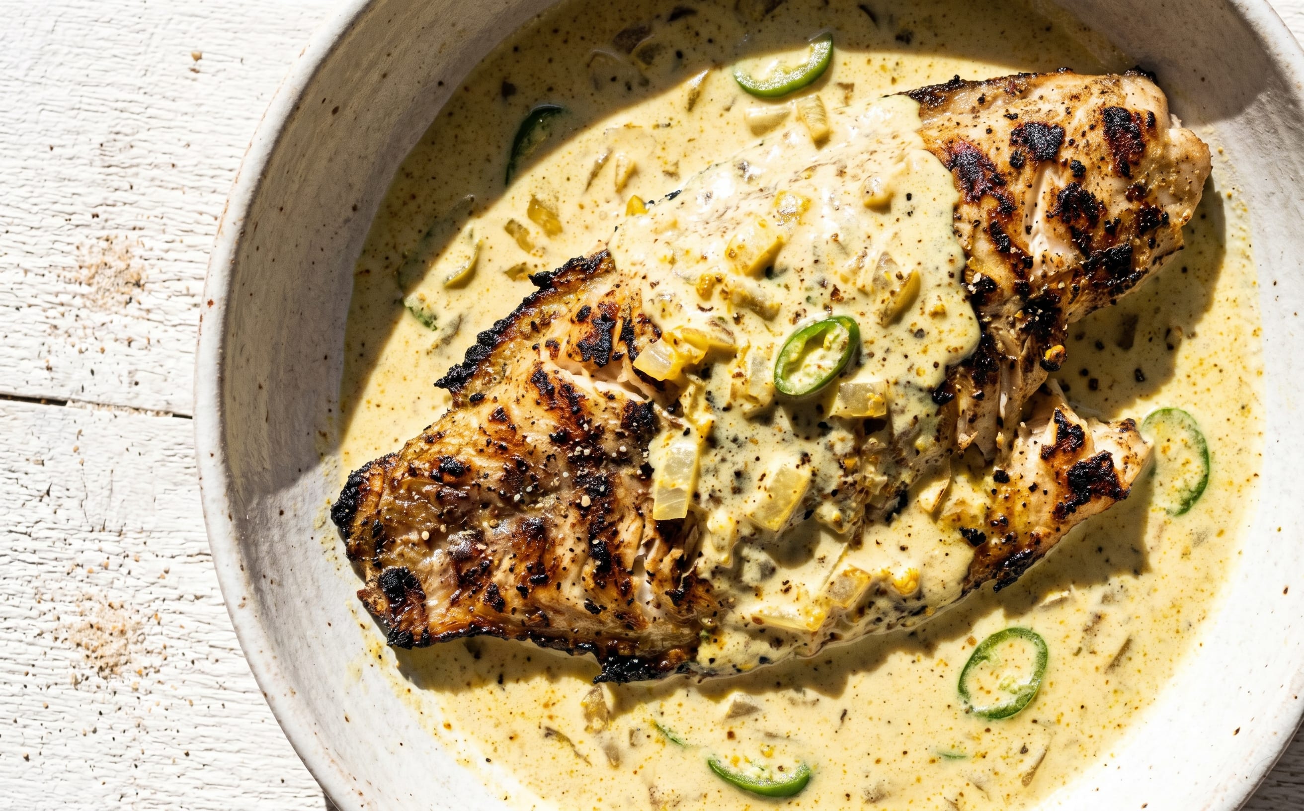 Samaki wa Kupaka (Grilled Fish with Coconut Sauce)