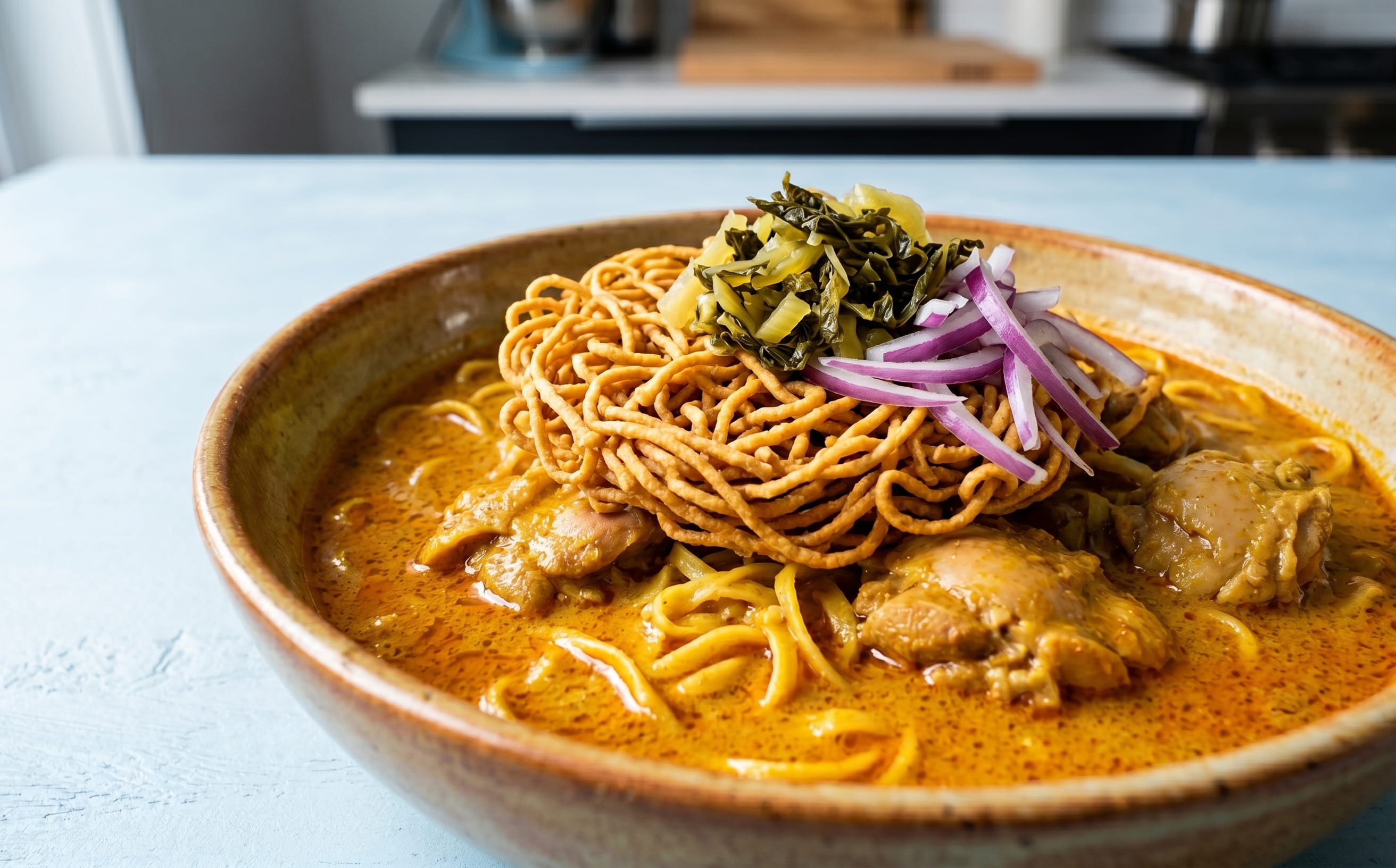 Khao Soi Gai (Northern Thai Coconut Curry Noodles)