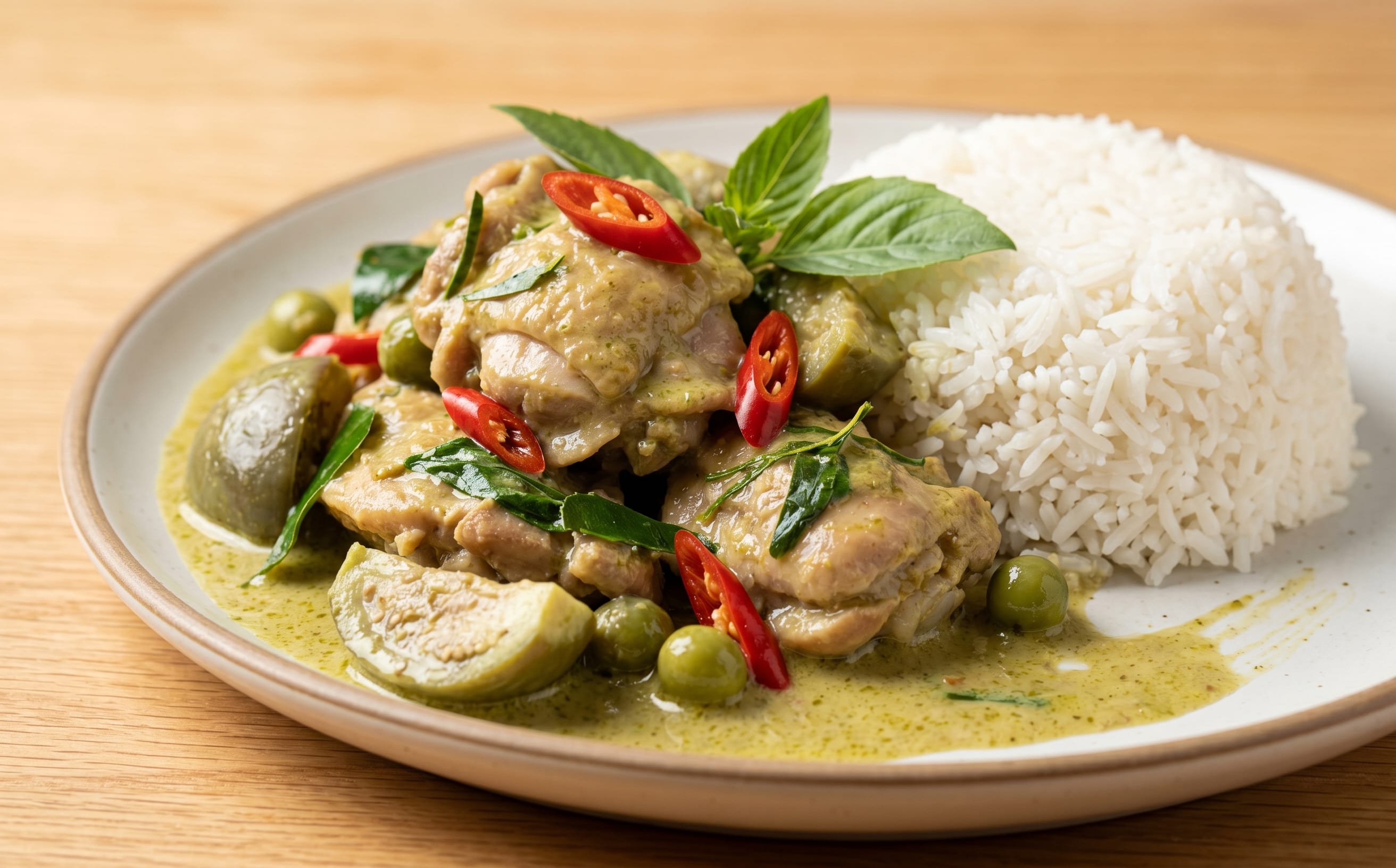 Gaeng Khiao Wan Gai (Thai Green Chicken Curry)