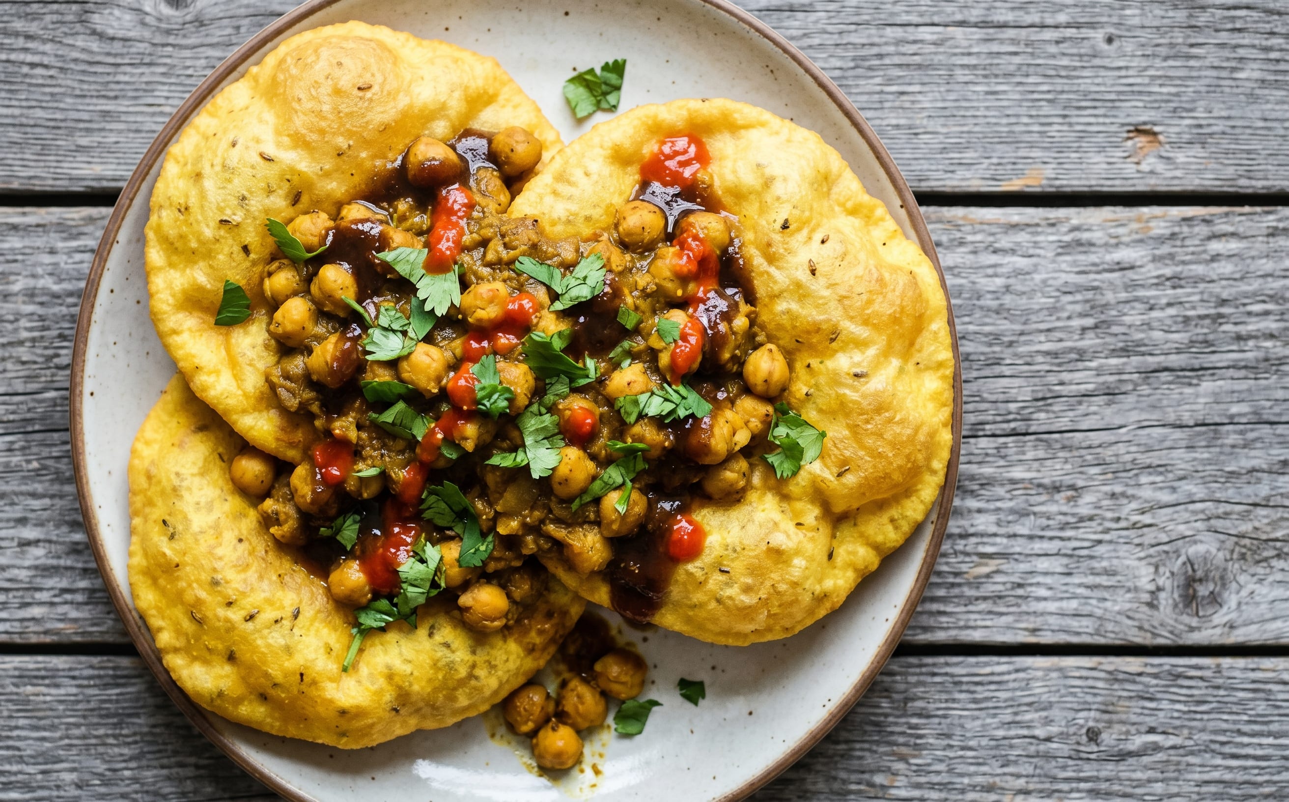 Doubles (Curried Chickpea-Filled Bara)