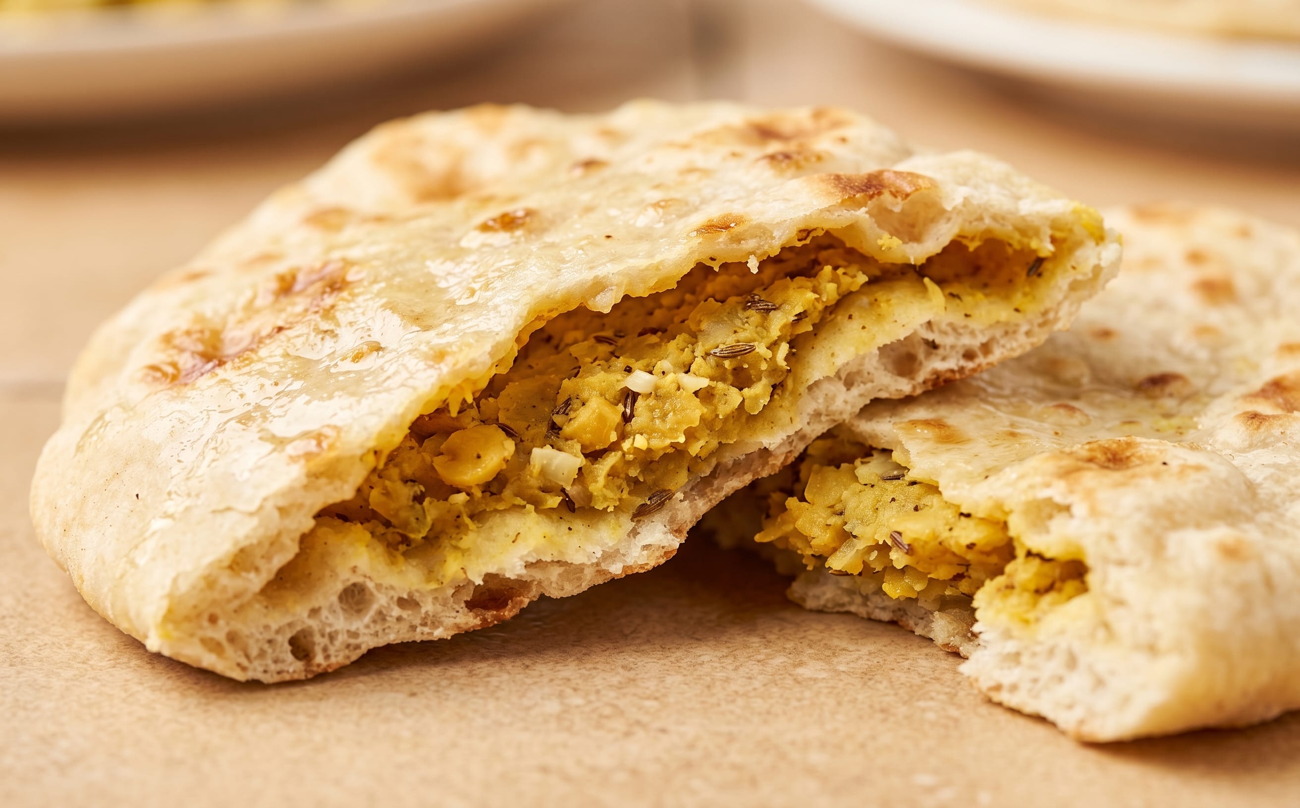 Dhalpuri Roti (Split Pea-Stuffed Flatbread)