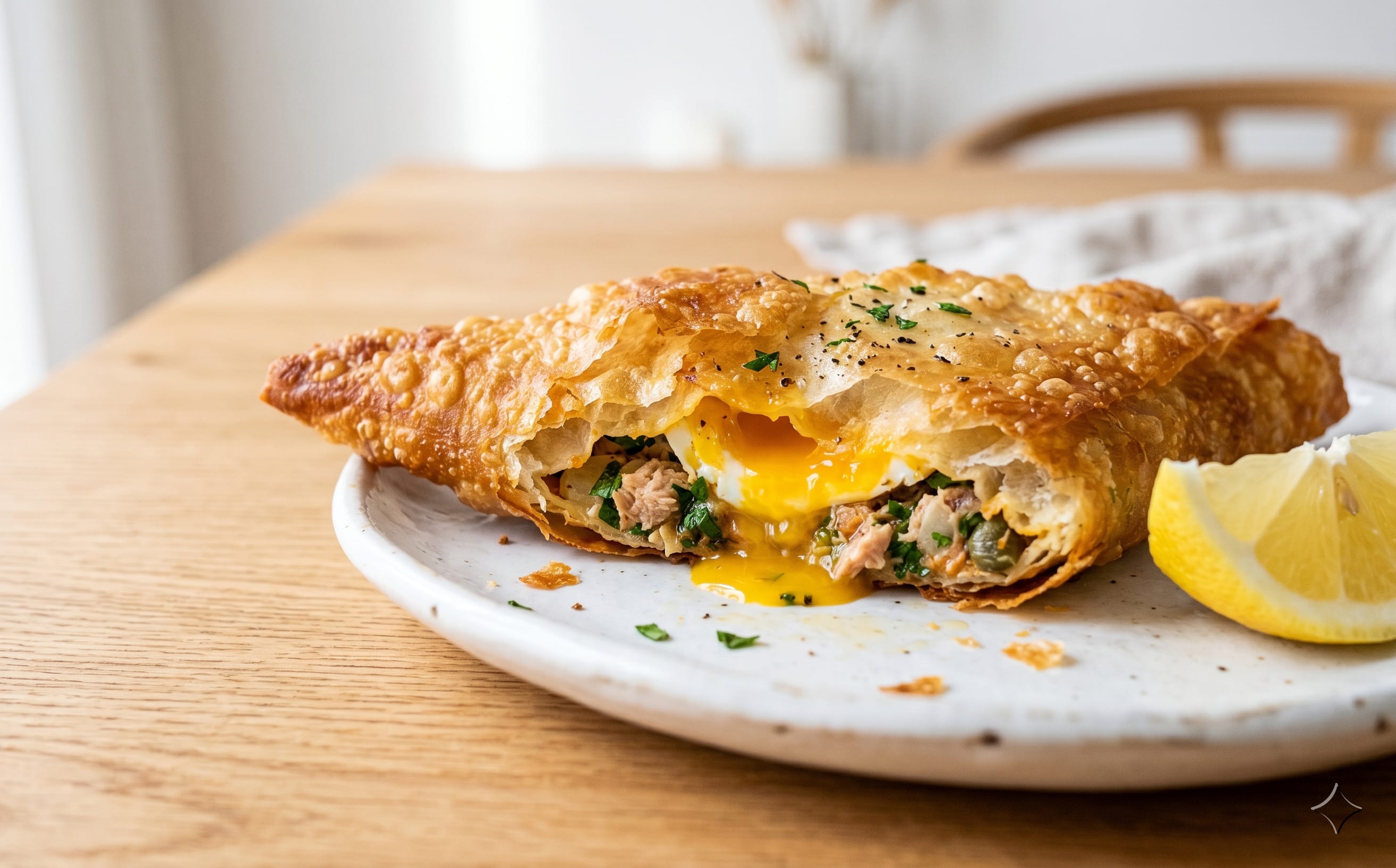 Brik au Thon (Tuna and Egg Pastry)