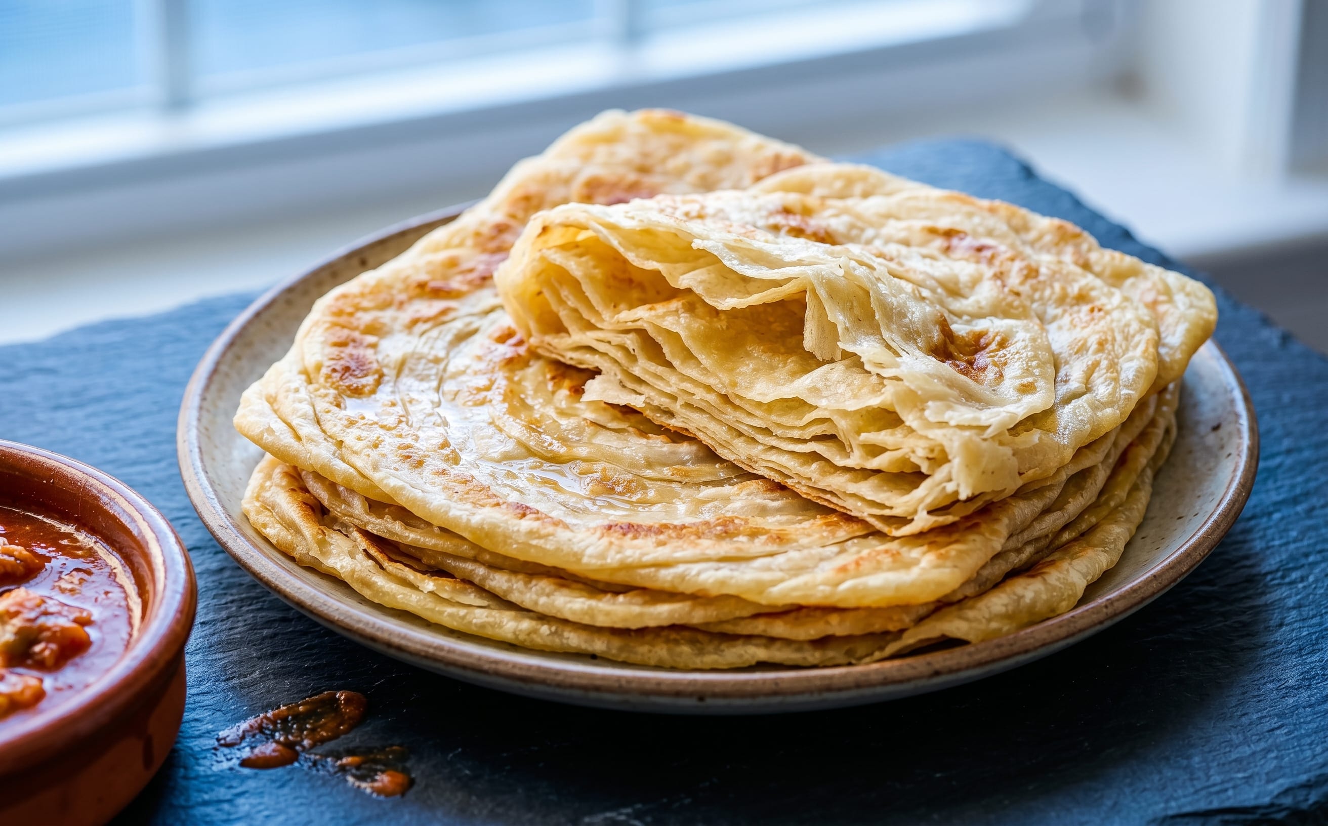 Mlawi (Layered Semolina Flatbread)